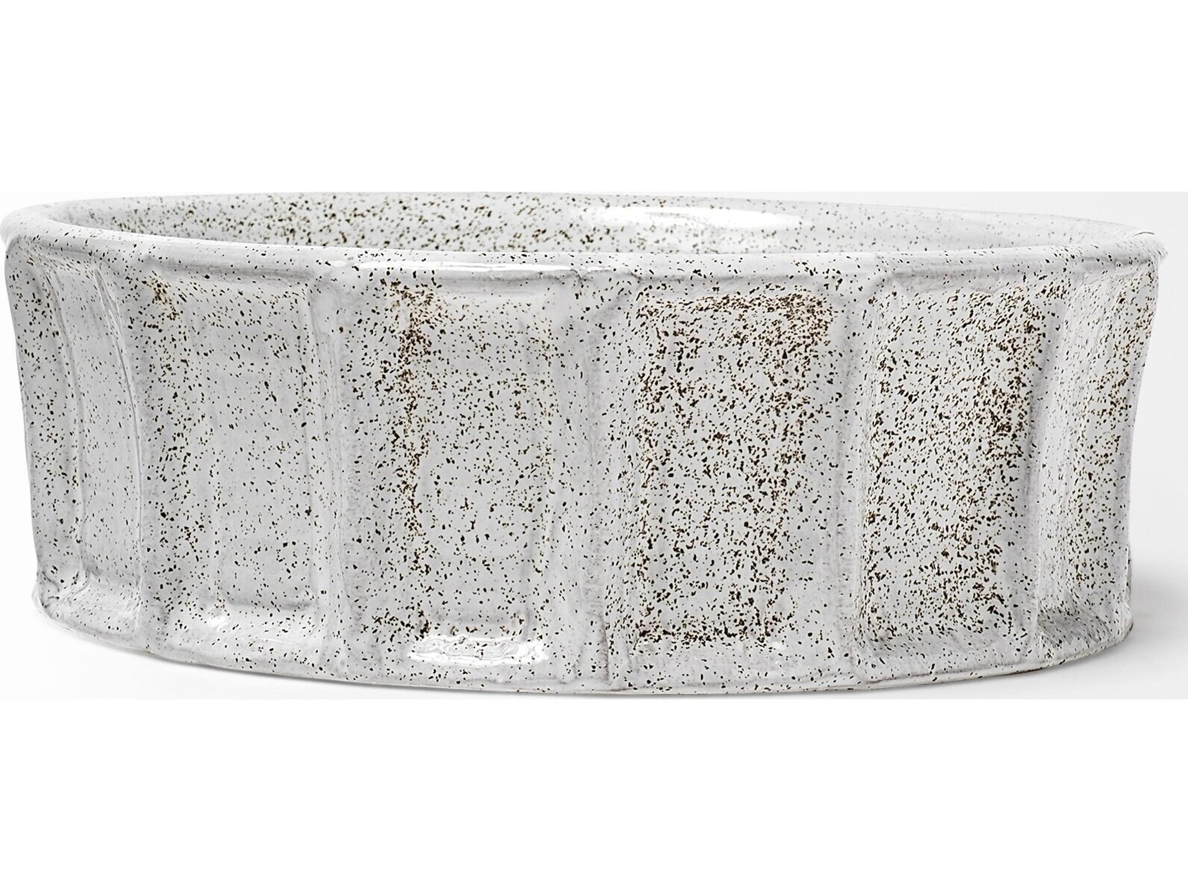 Mercana Silone (Small) 9L x 9W White Ceramic Bowl