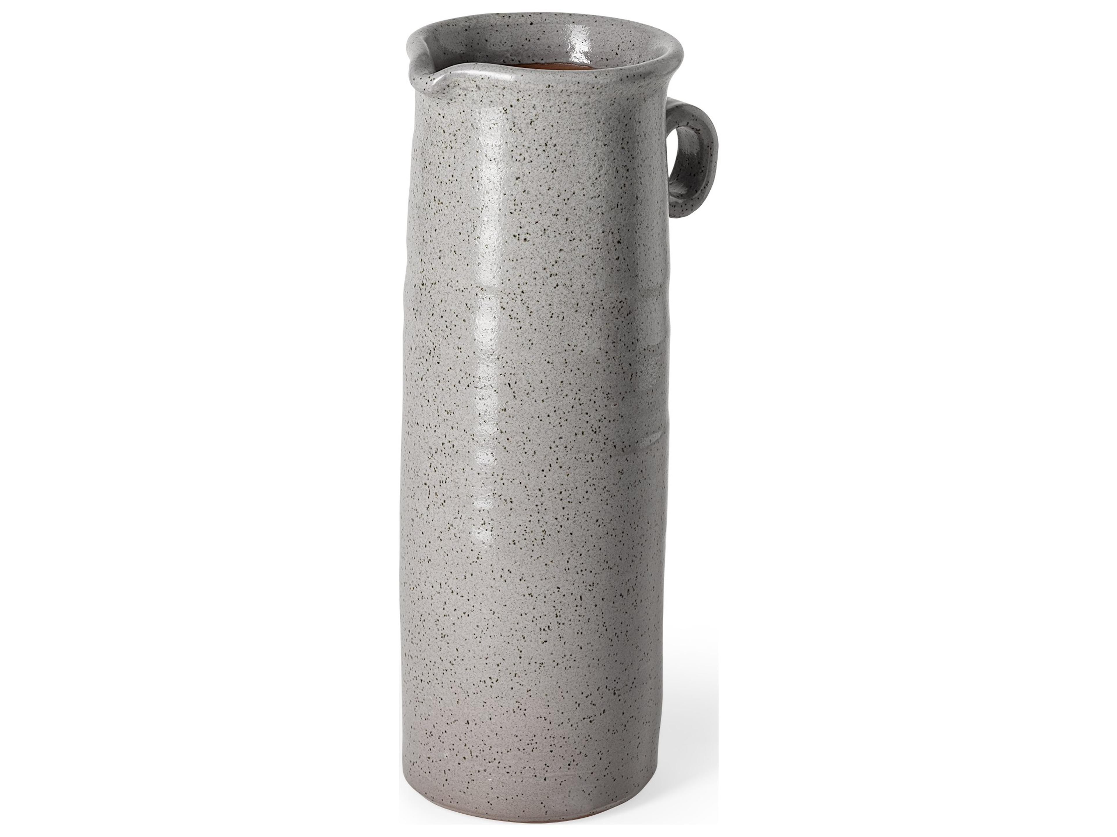 Frieda Large Freckled Gray Ceramic Jug