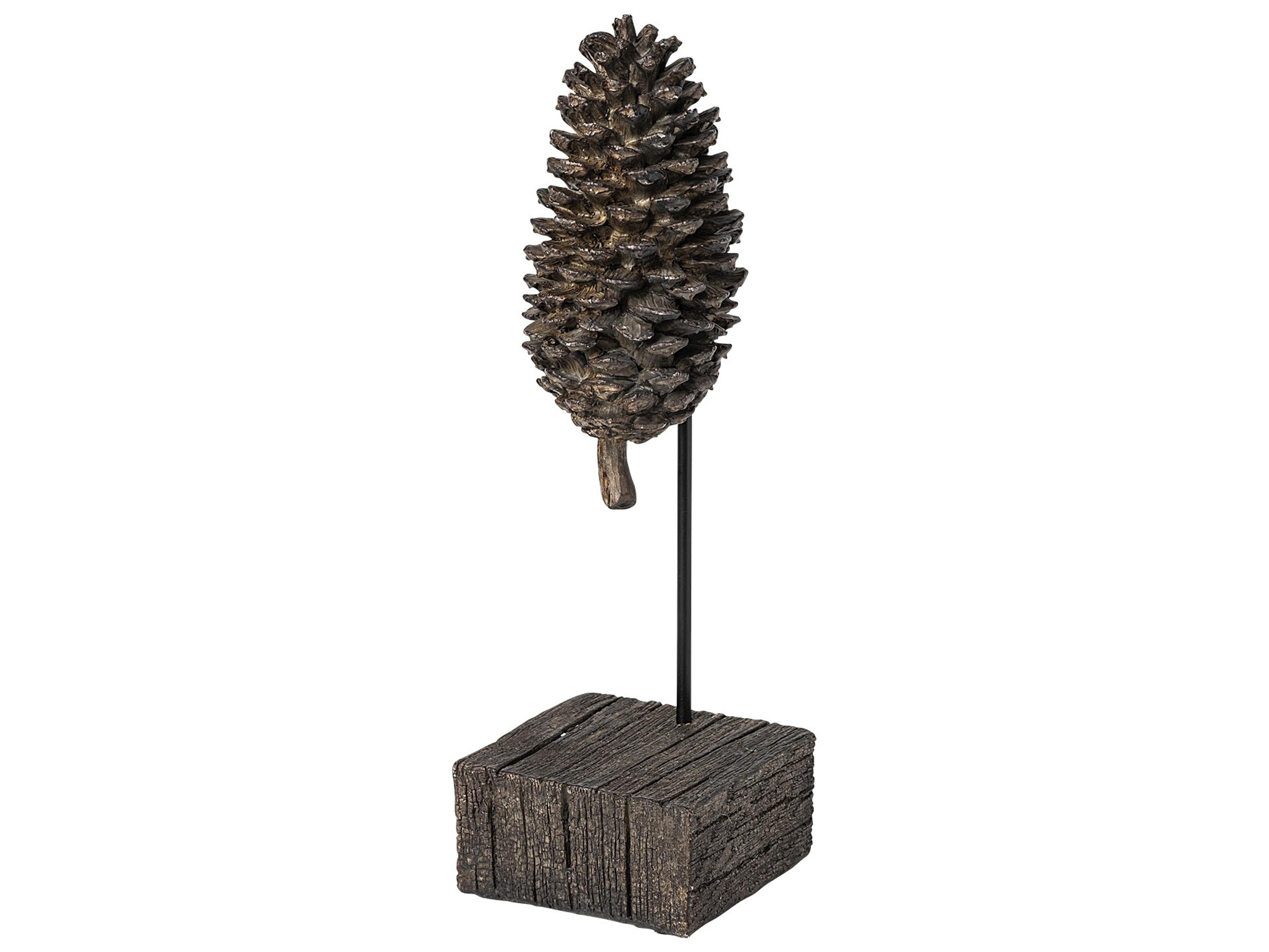 Mercana Pinterra (Small) 4L x 4W Brown Resin Pinecone Replica