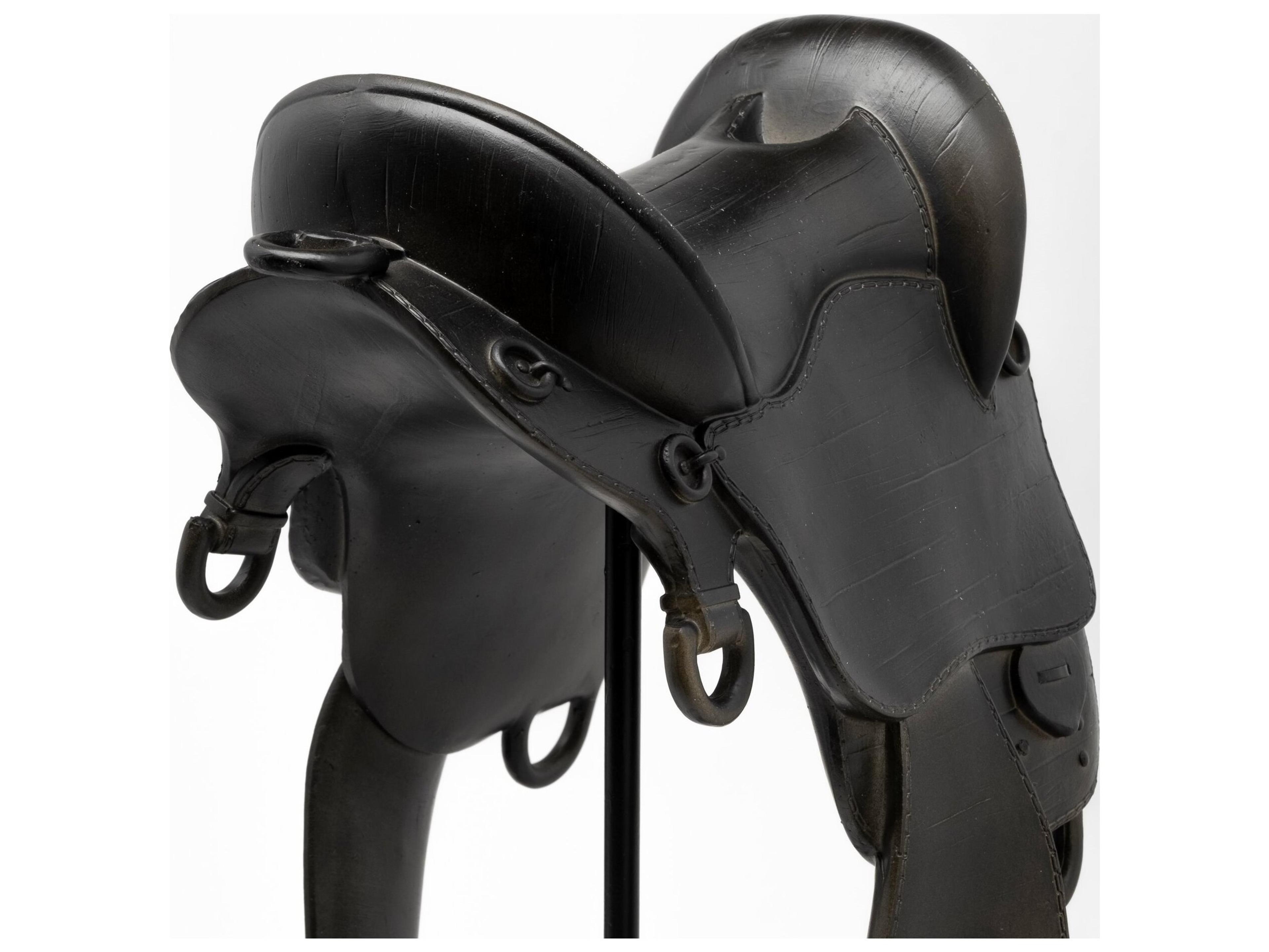 Mercana Colt III 8L x 9W Black Equestrian-Inspired English Horse Saddle
