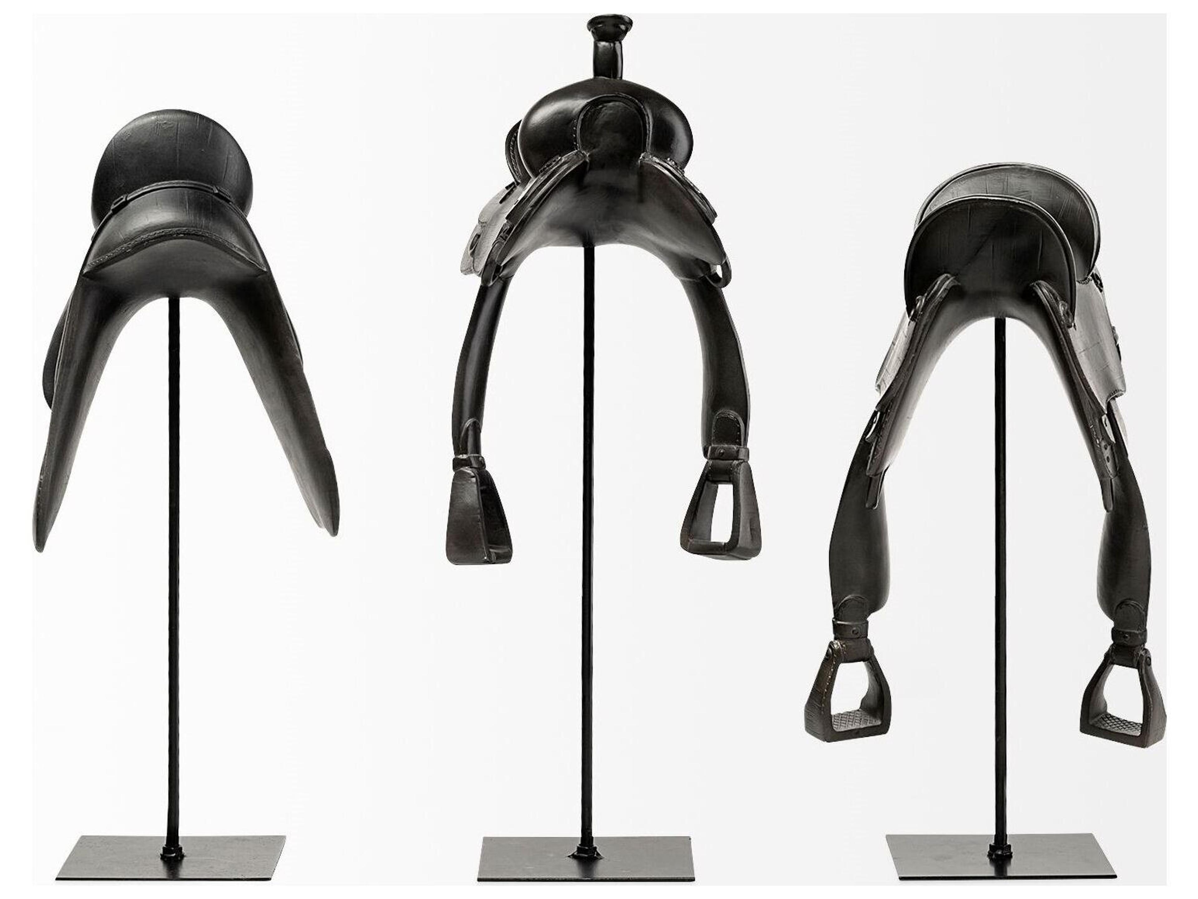 Mercana Colt III 8L x 9W Black Equestrian-Inspired English Horse Saddle