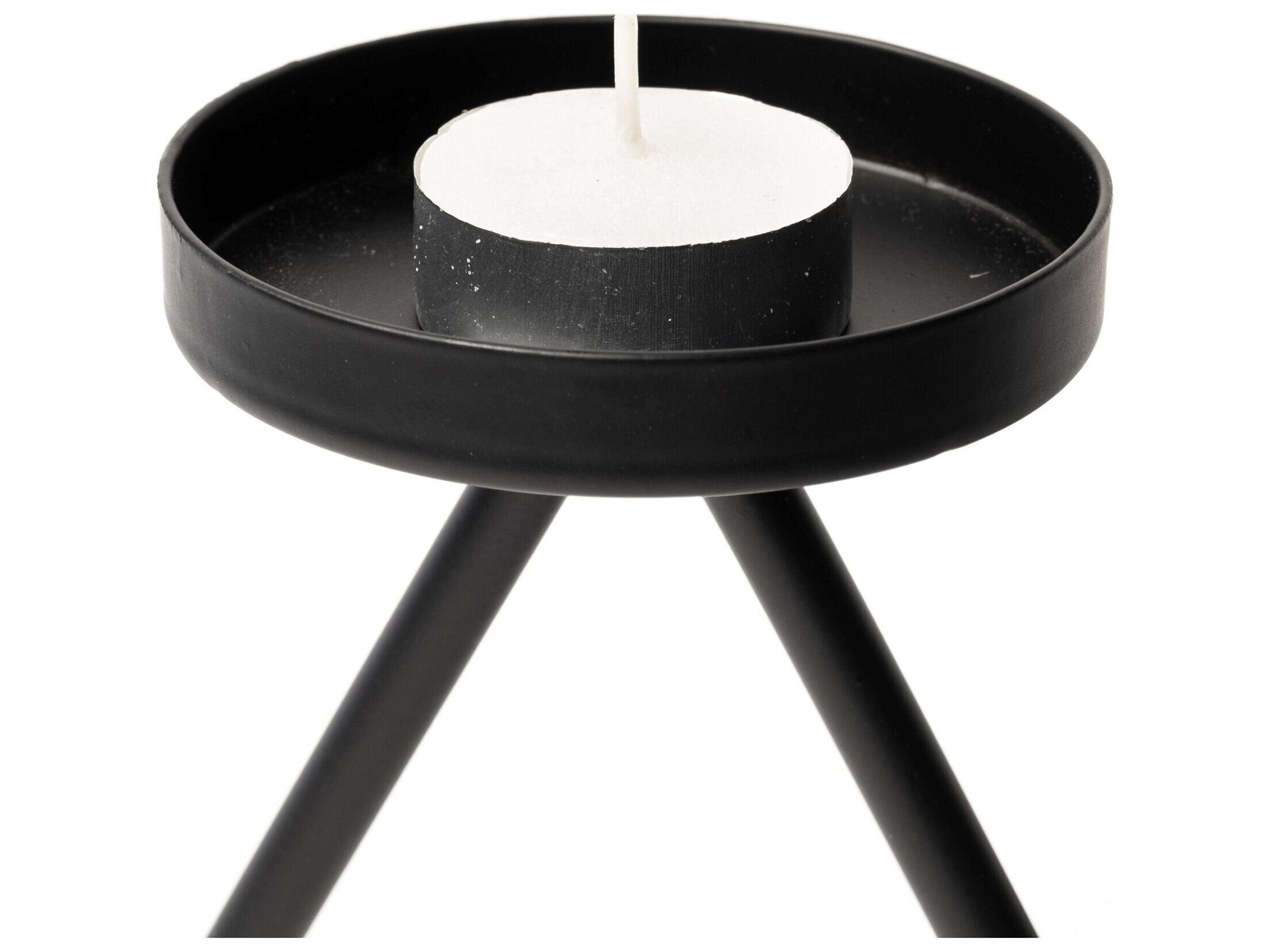 Mercana Meira Black Metal Seven Votive Table Candle Holder