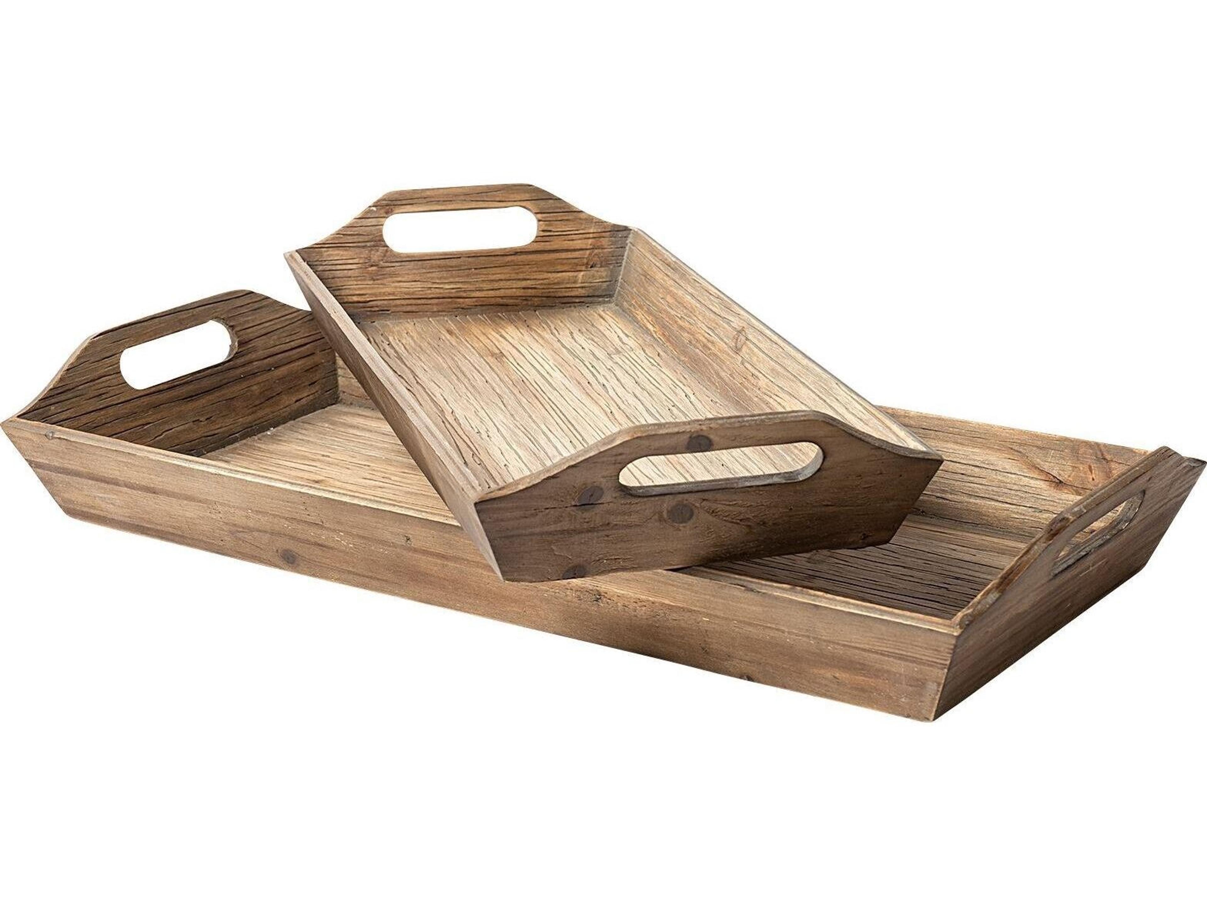 Mercana Tawny (Set of 2) Natural Wooden Trays