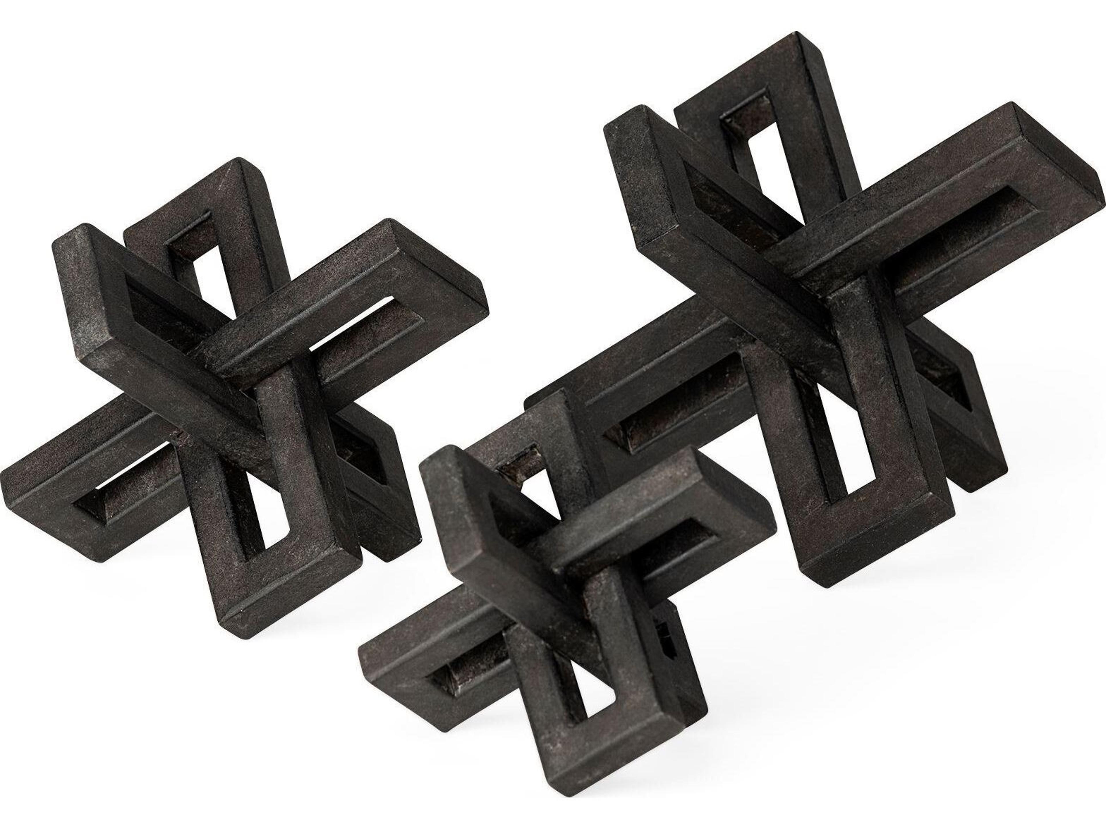 Mercana Aleph (Set of 3) Black Metal Small Medium & Large Jacks
