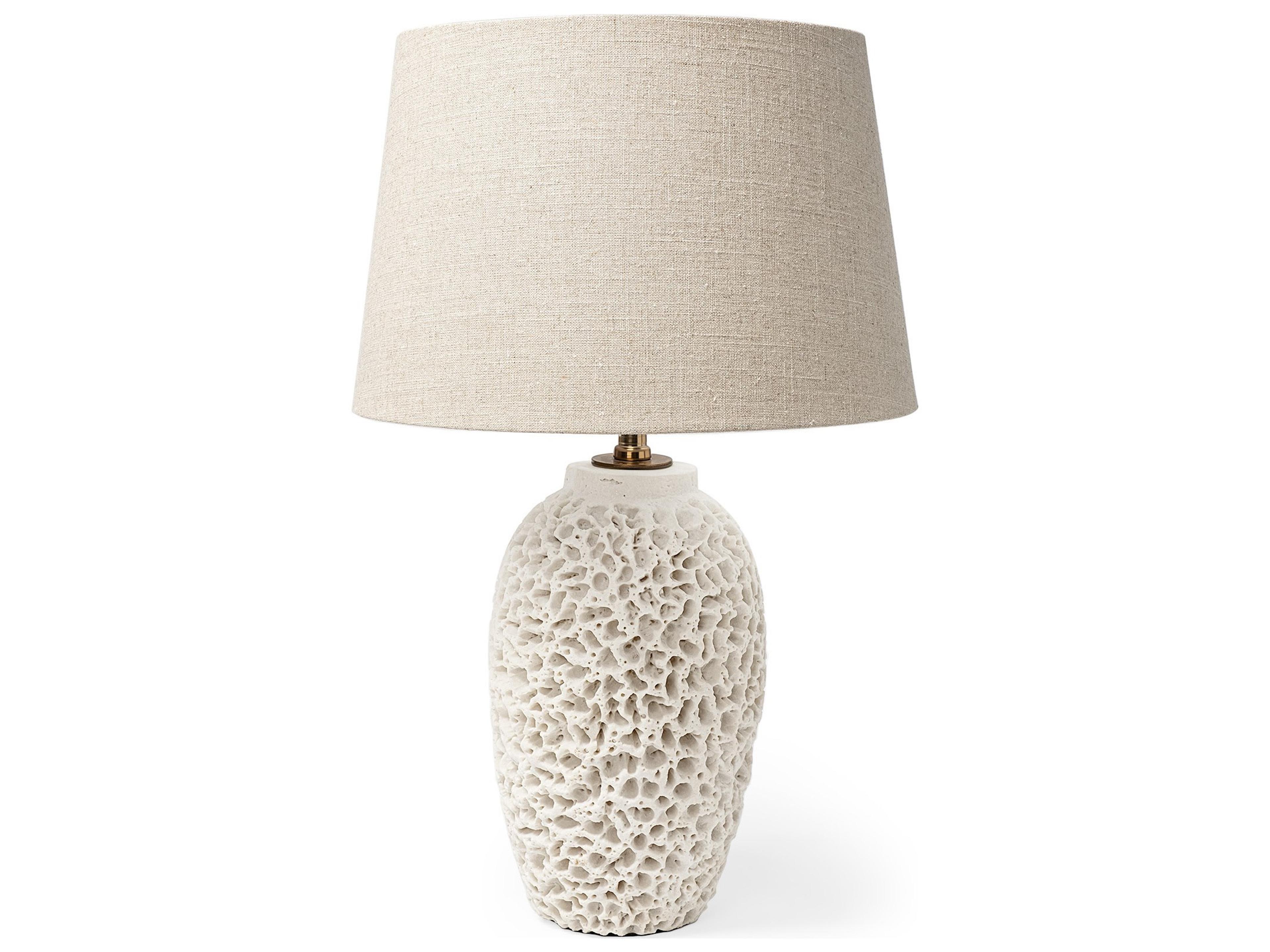 Mariam (26"H) Cream Coral-Inspired Base Table Lamp