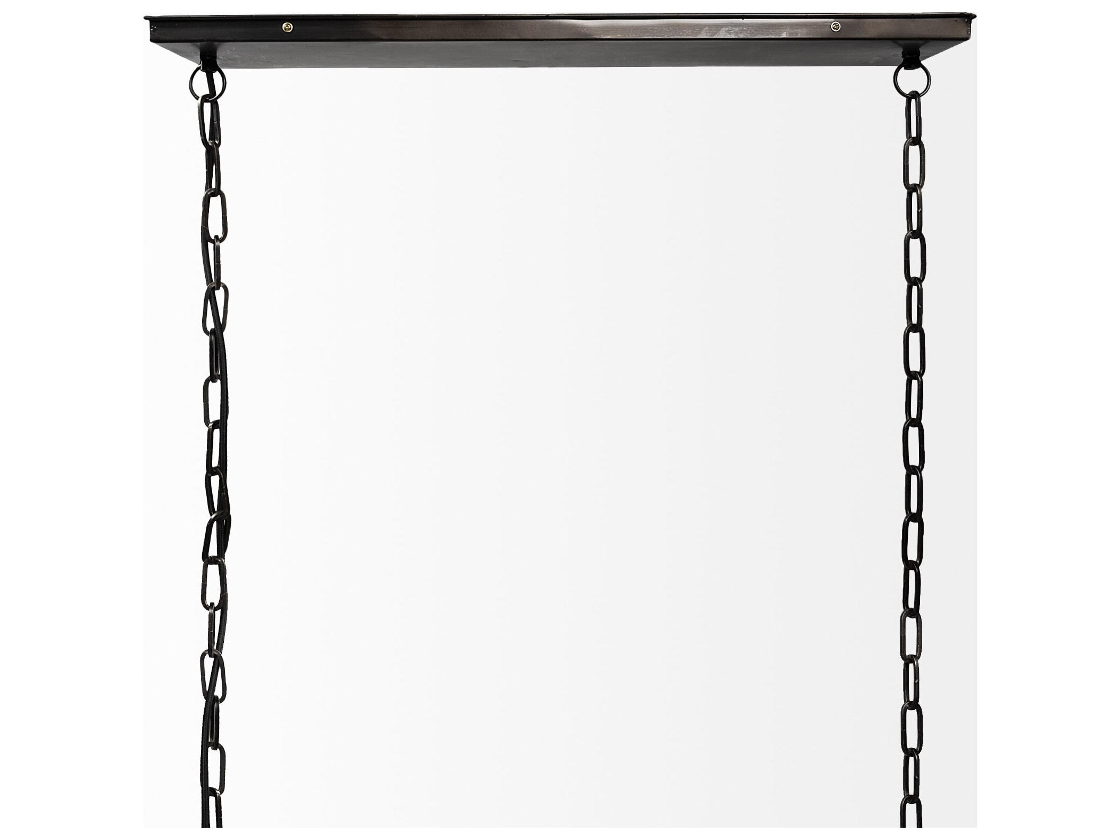 Mercana Josie (42"x14.5"x20") Natural Wood Chassis Six Light Chandelier