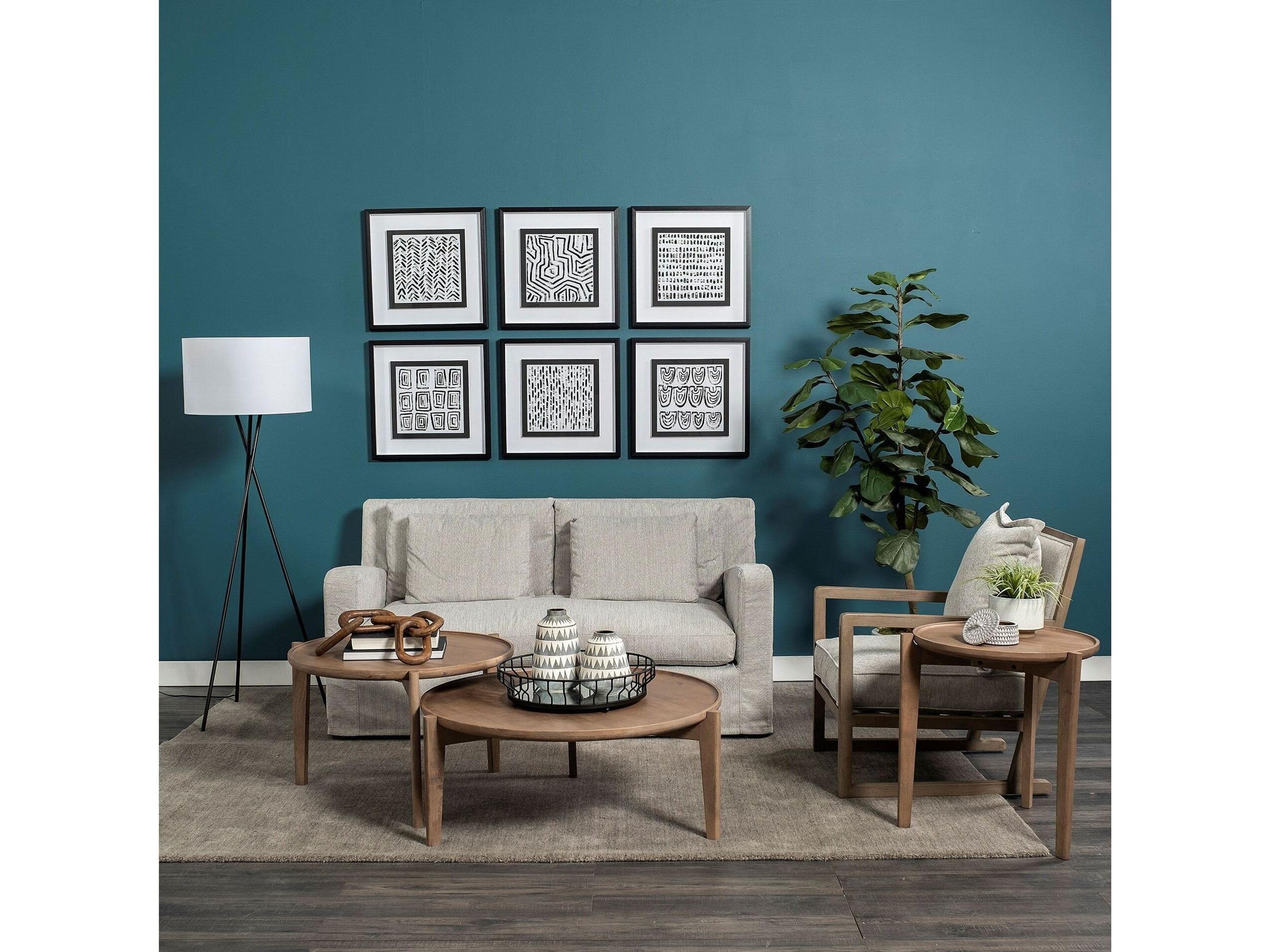 Mercana Sherlock Frost Gray Wood Frame Accent Chair