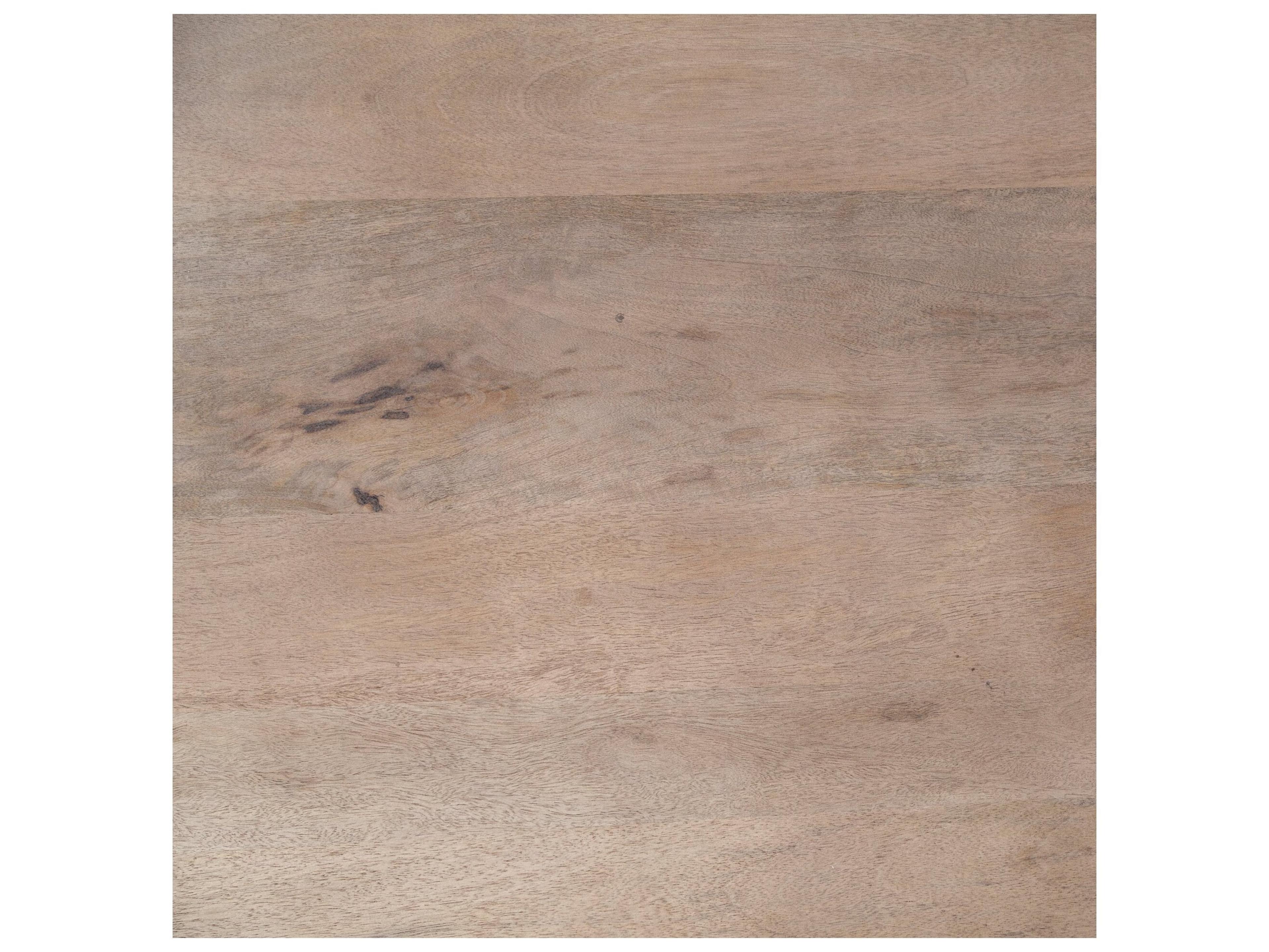 Mercana Maxwell II 54" Round Brown Solid Wood Top Brown Wood/Gold Metal Base Dining Table