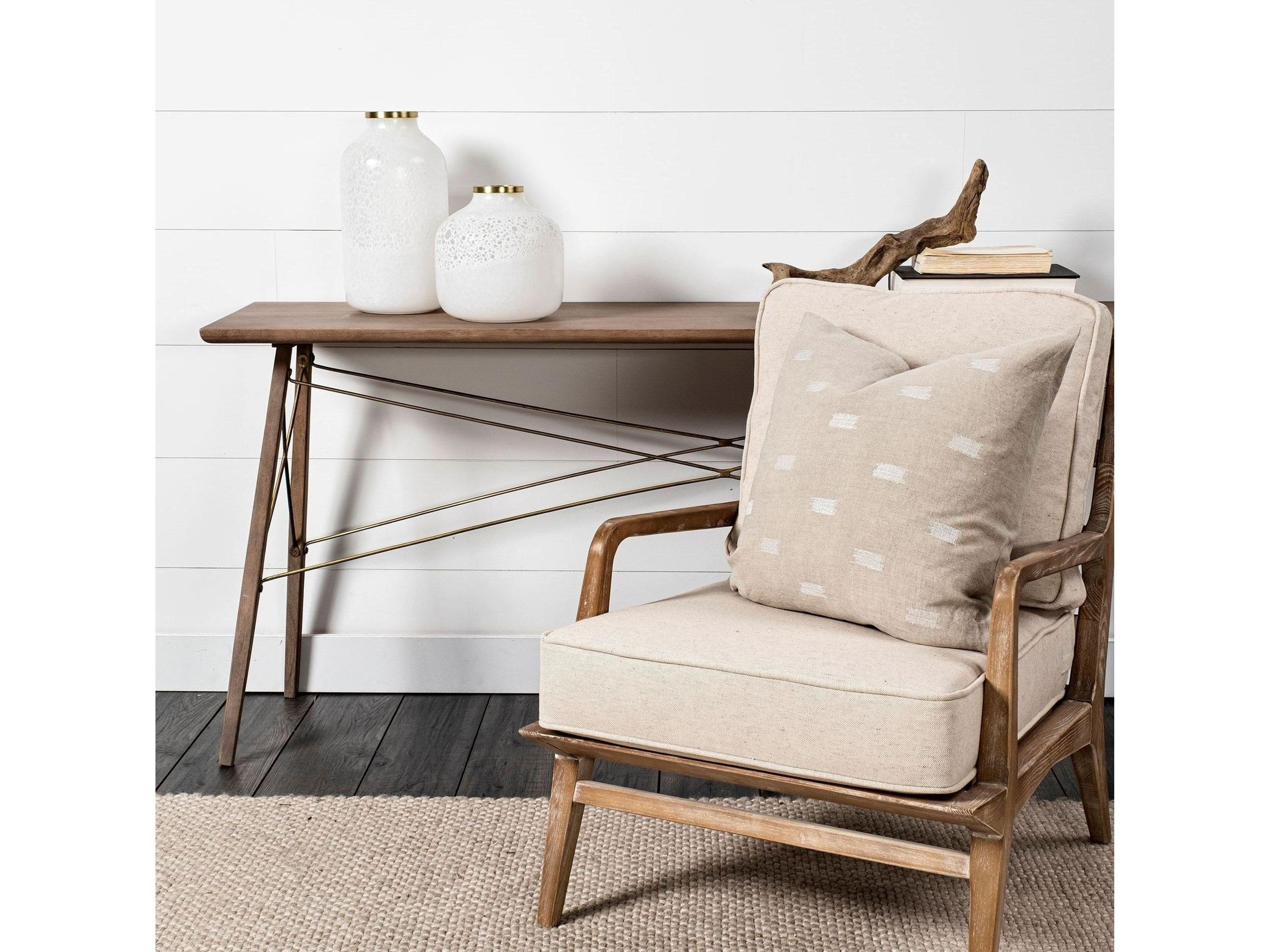 Mercana Pearl Short White Gold Rim Glass Vase