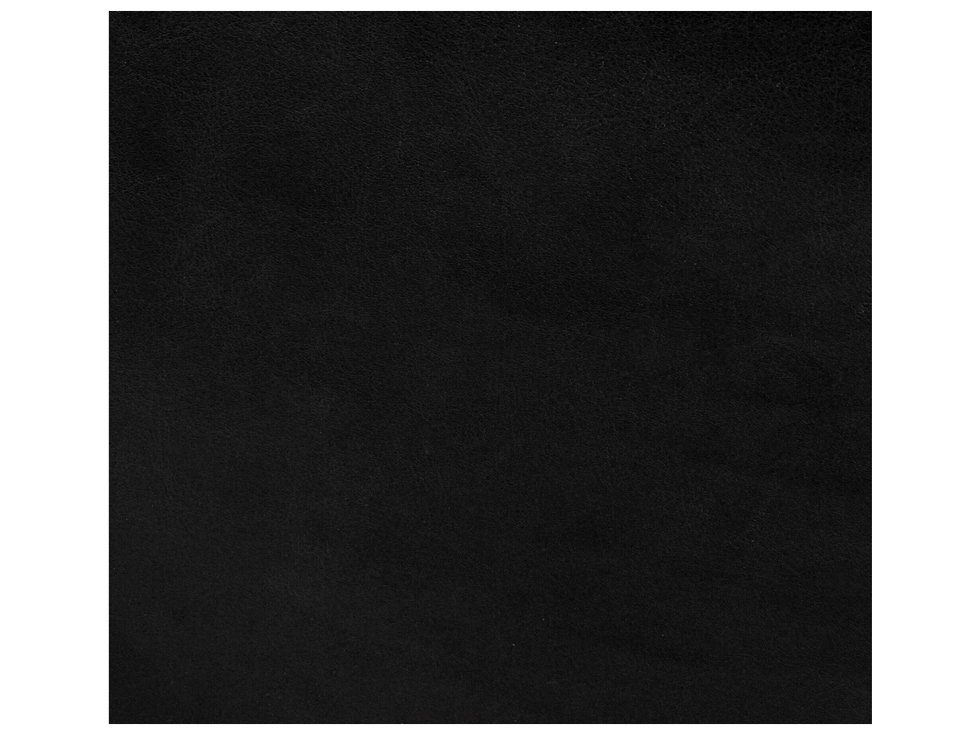 Mercana Minara 36" Square Black Leather Wrapped w/Metal Base Ottoman