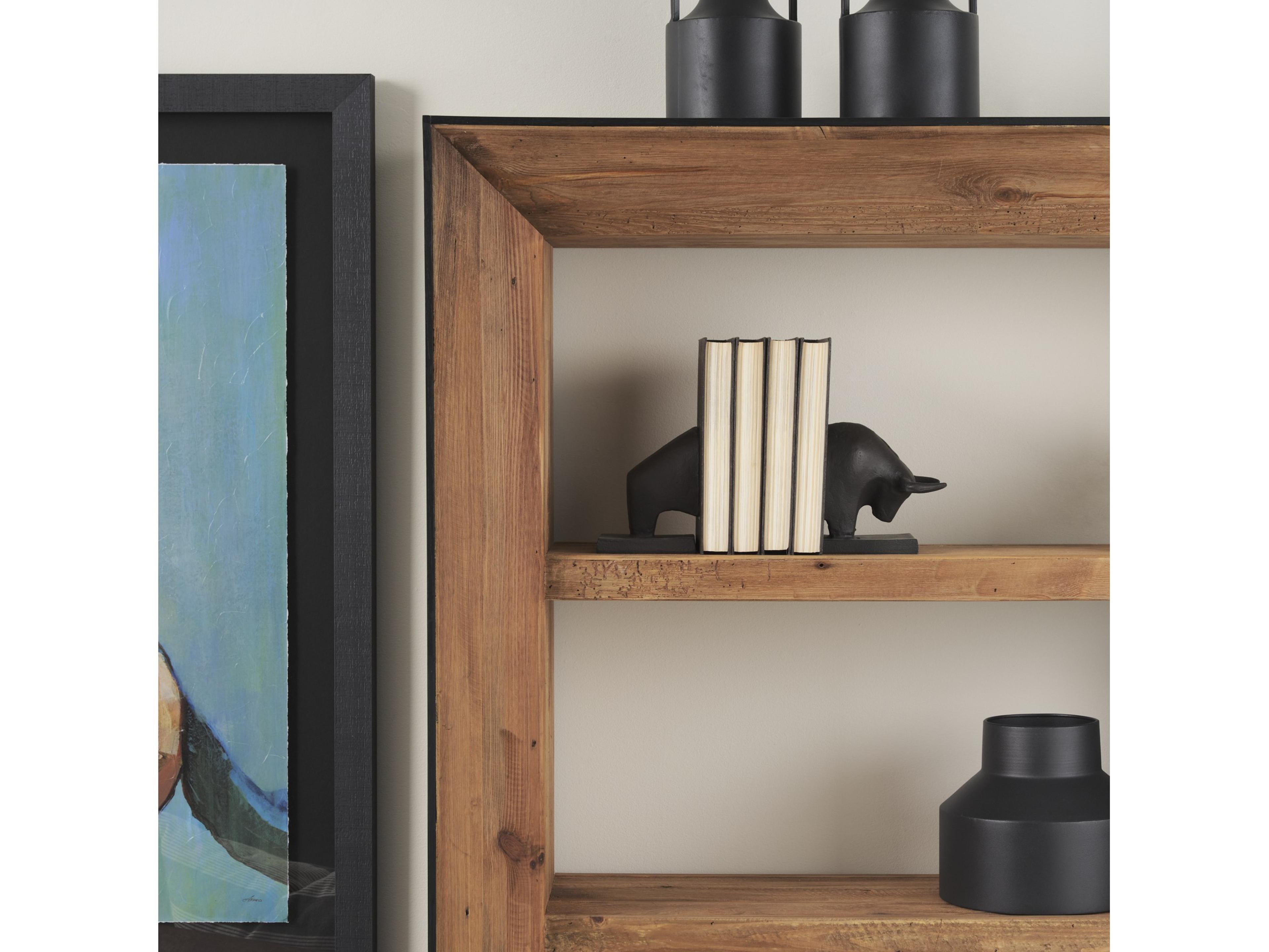 Mercana Tauro III (Set of 2) 10L x 5W Black Cast Aluminum Raging Bull Bookends