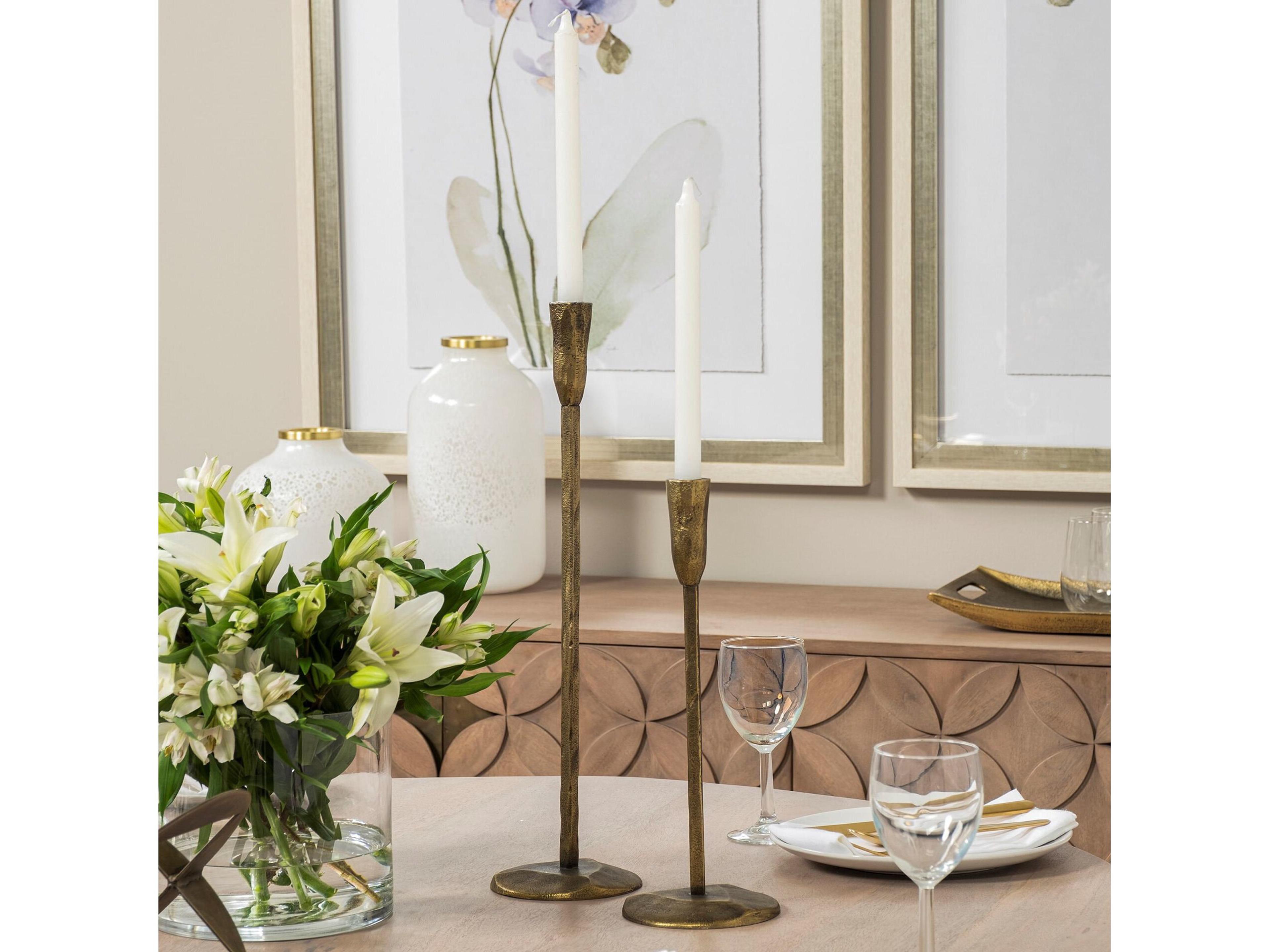 Mercana Levit (Large) Gold Table Candle Holder