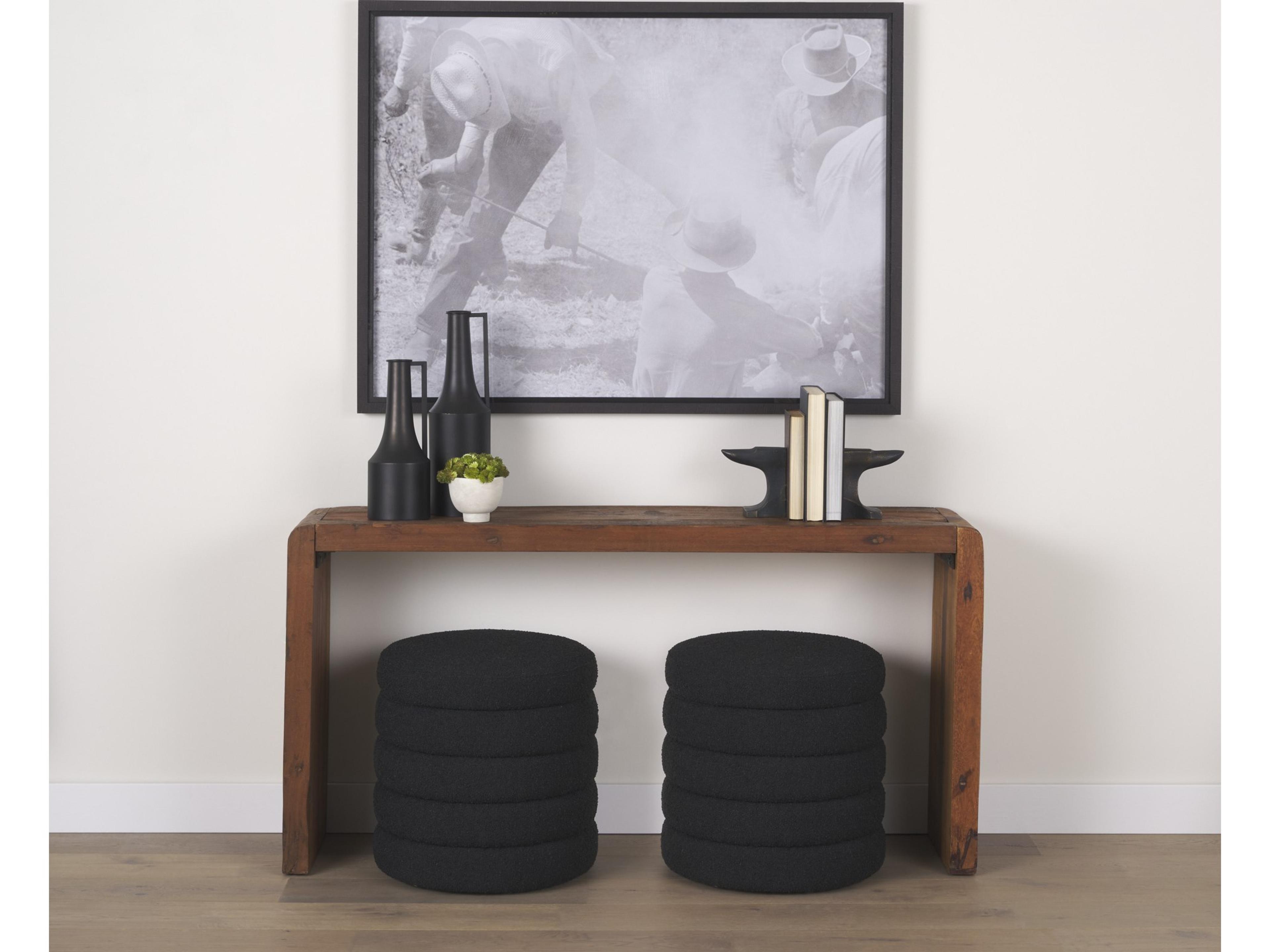 Mercana Anvilia (Set of 2) 12L x 4W Black With Gold Accents Anvil Shaped Bookends