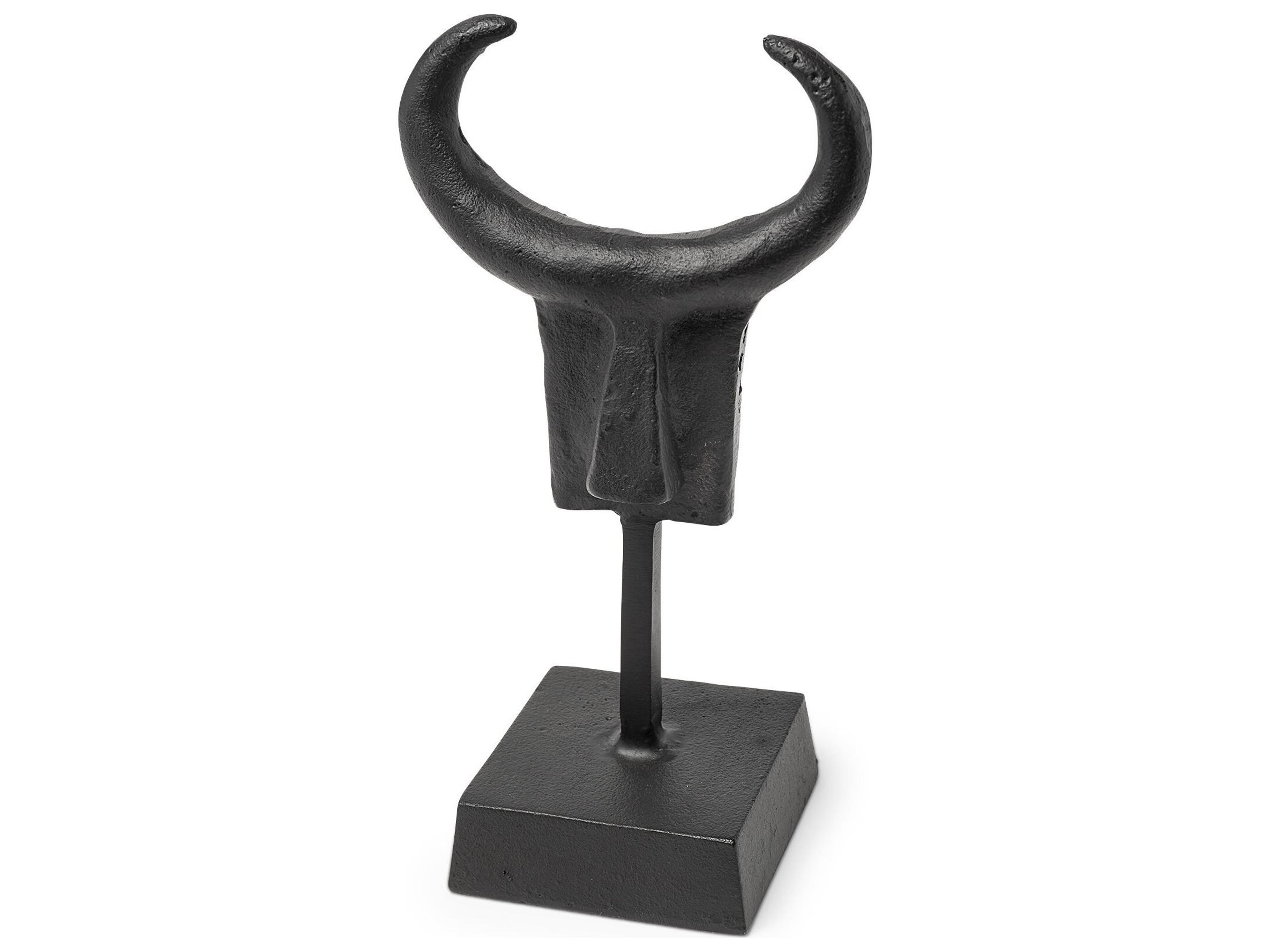 Mercana Caleb 4L x 5W Black Metal Tribal Figurine