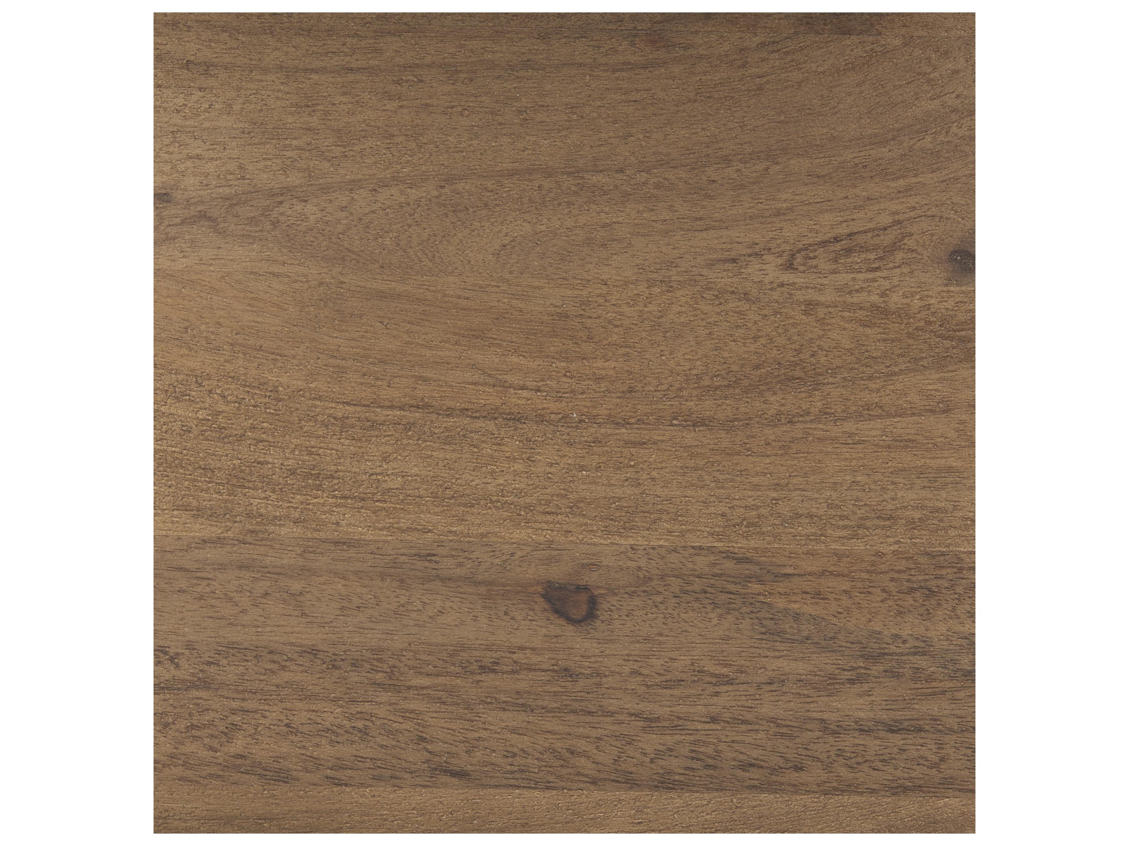 Mercana Morris II 19.75 x 15 x 72.5 Brown Wood and Silver Metal Frame 4 Shelf Shelving Unit