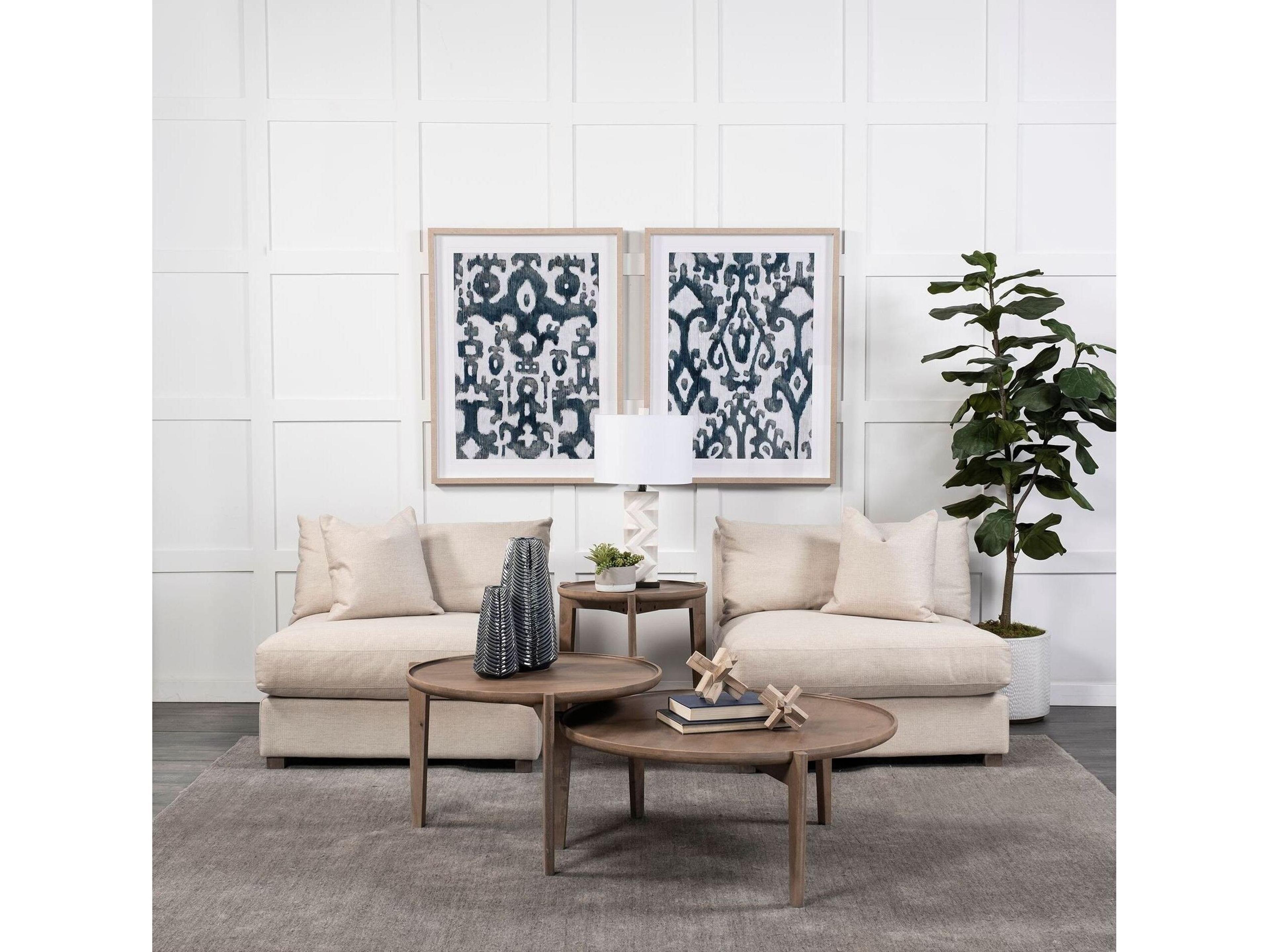 Mercana Valence 38.2L x 38.6W x 28.3H Beige Armless Sectional Piece