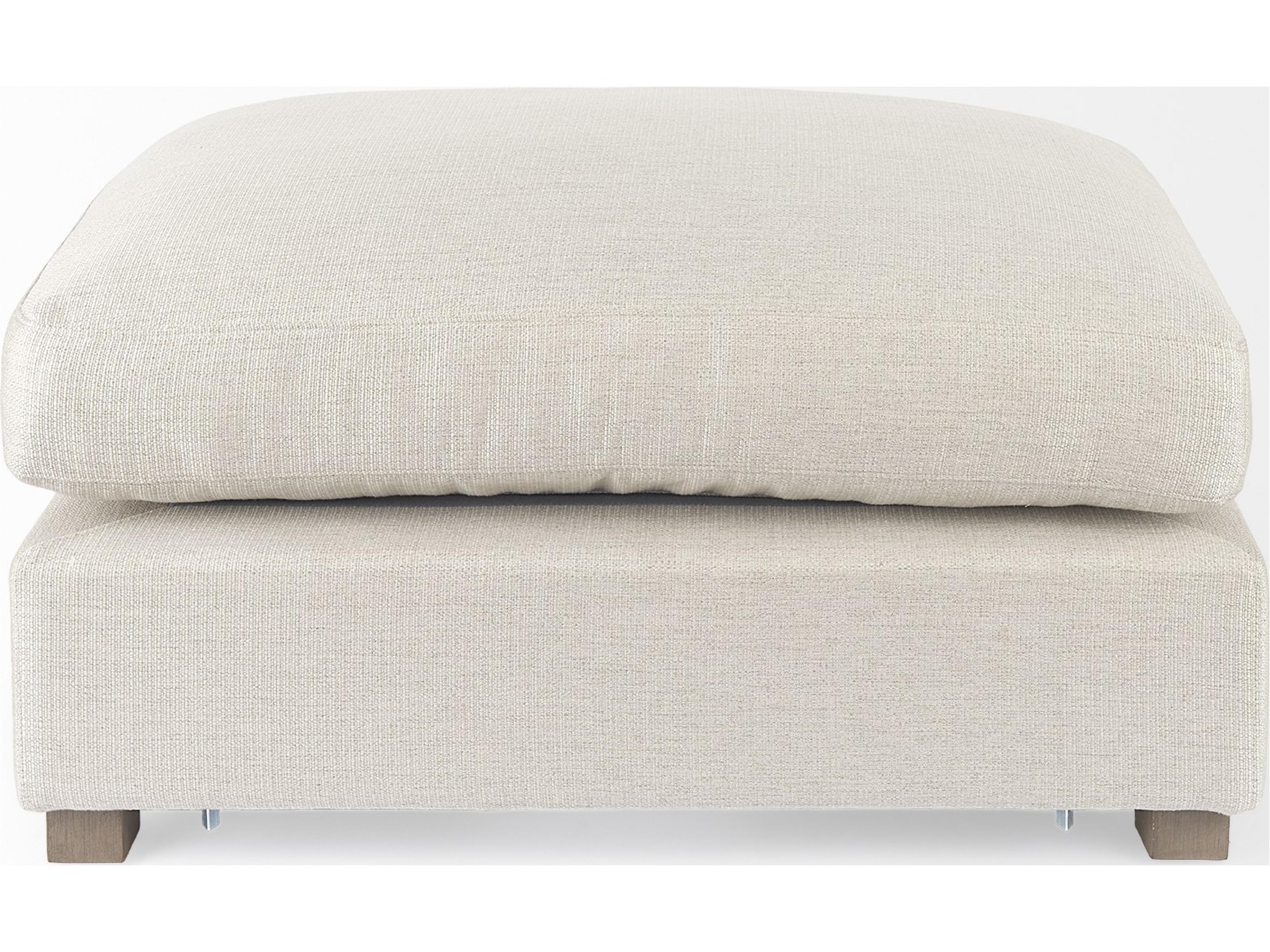 Mercana Valence 38.6L x 26.0W x 17.7H Beige 2/3 Ottoman Sectional Piece