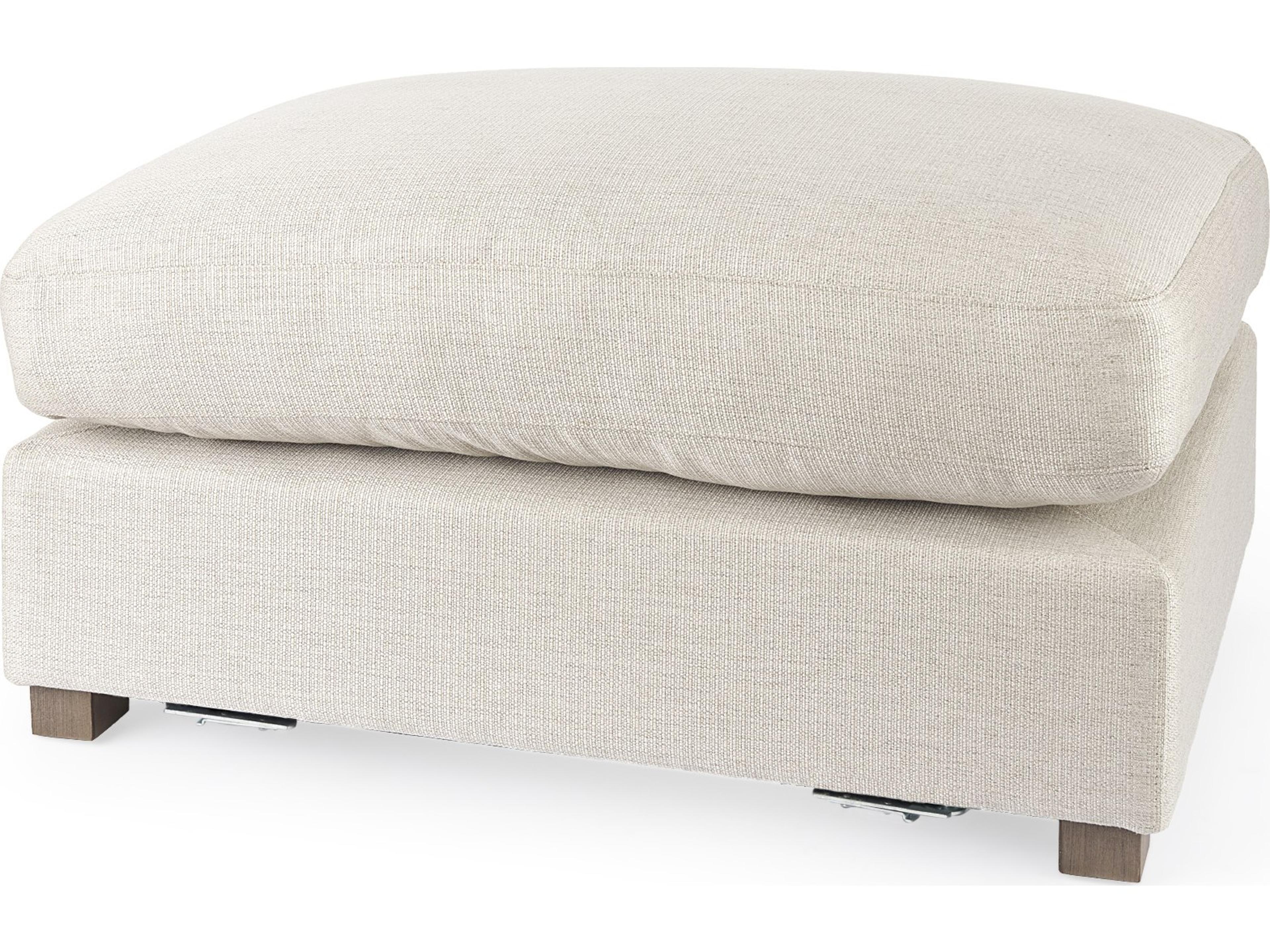 Valence 38.6L x 26.0W x 17.7H Beige 2/3 Ottoman Sectional Piece