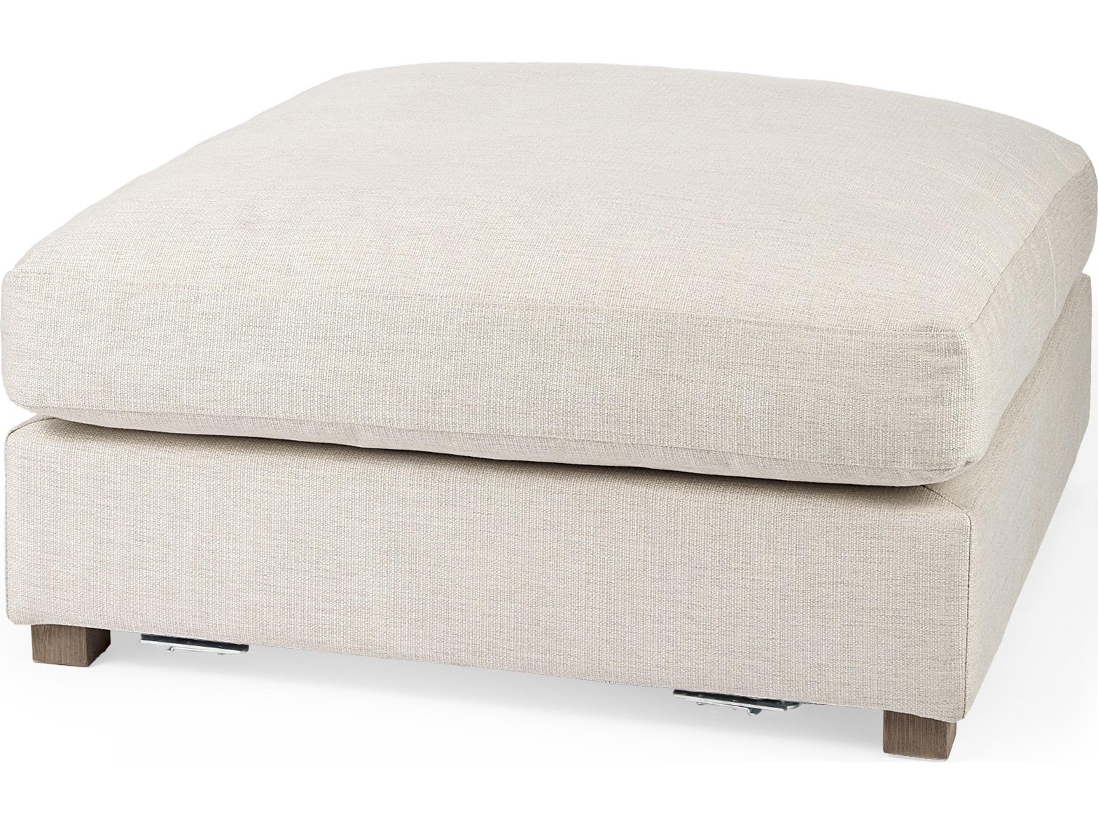 Valence 38.6L x 38.6W x 17.7H Beige Full Size Ottoman Sectional Piece