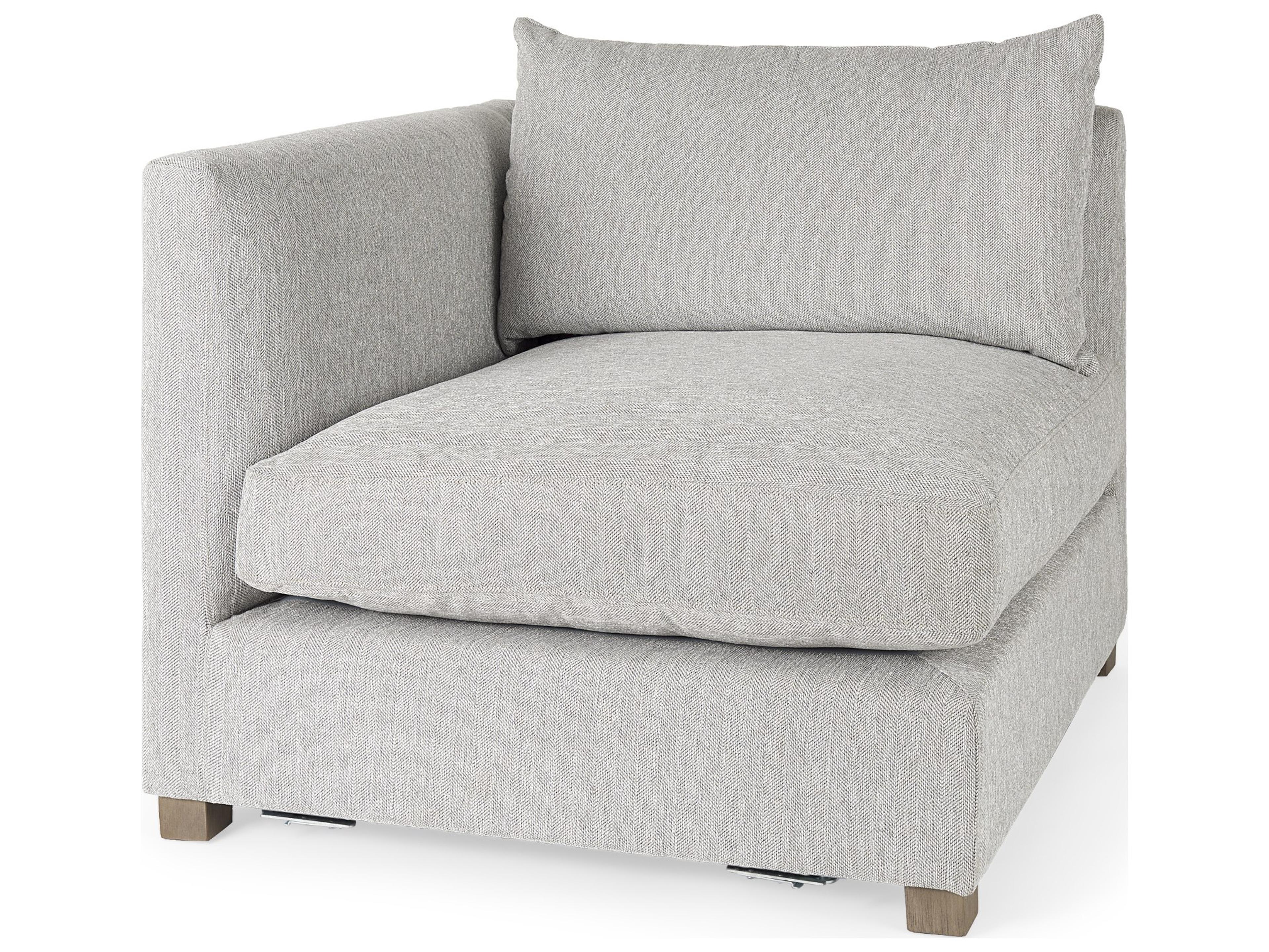 Valence 37.8L x 38.6W x 28.3H Light Gray Corner Sectional Piece