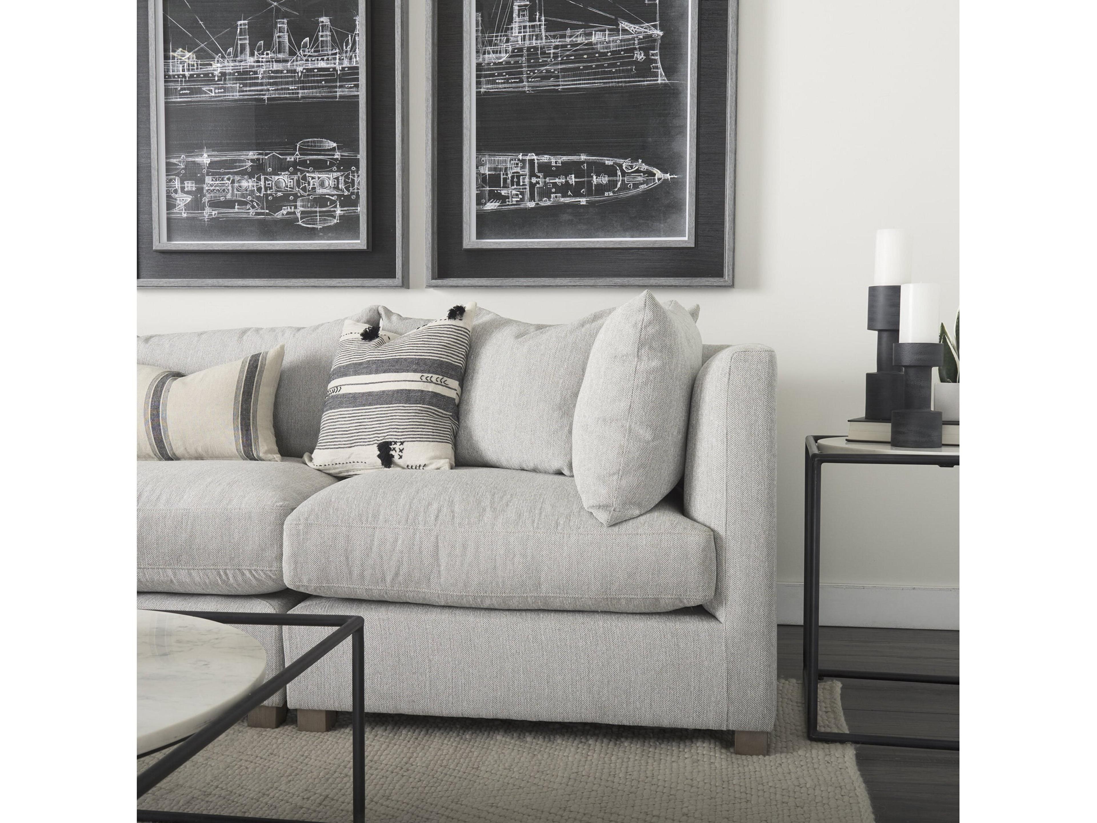 Mercana Valence 37.8L x 38.6W x 28.3H Light Gray Corner Sectional Piece