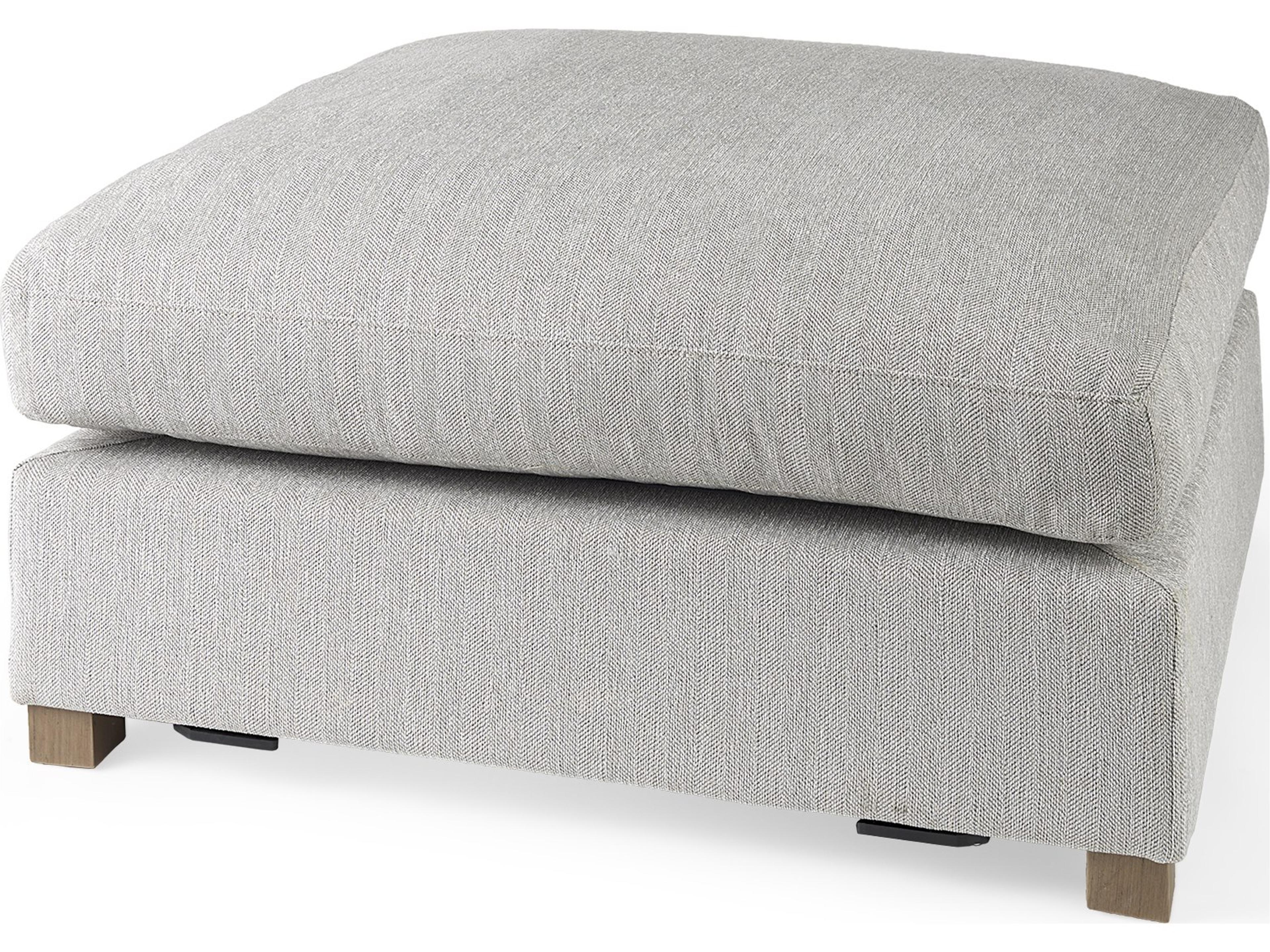 Valence 38.6L x 38.6W x 17.7H Light Gray Full Size Ottoman Sectional Piece