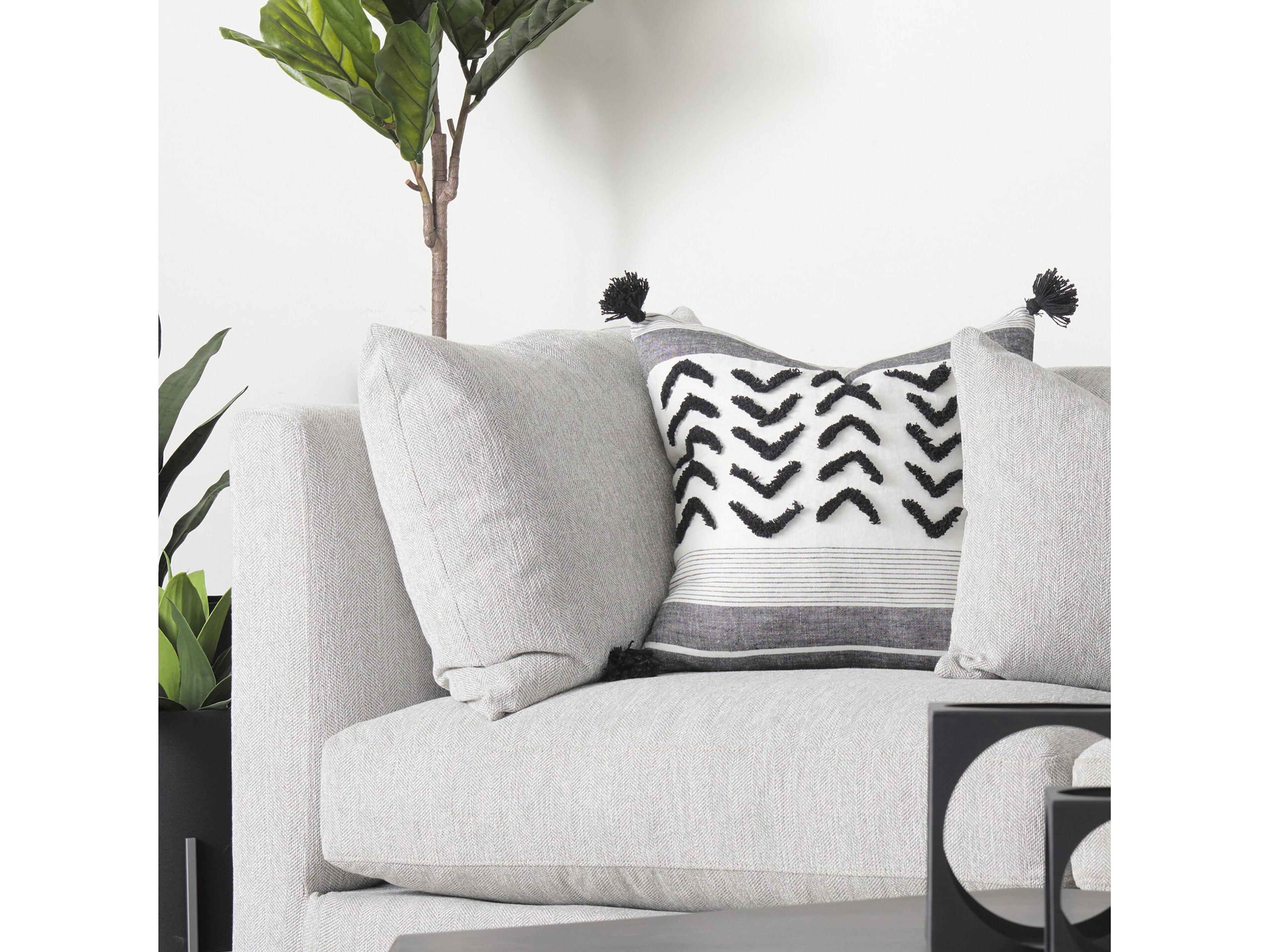 Mercana Valence Light Gray Arm Pillow Sectional Piece