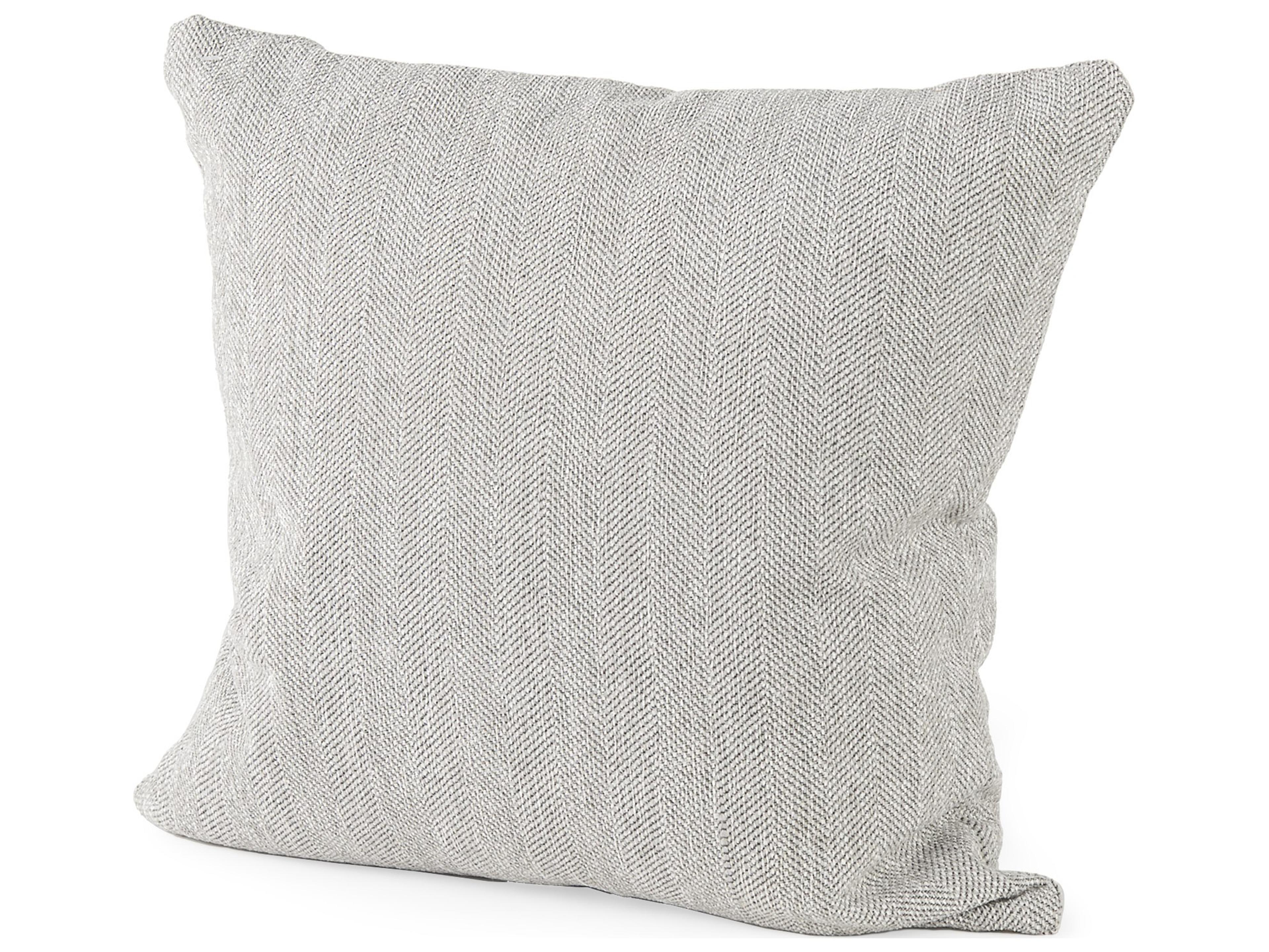 Valence Light Gray Throw Pillow Sectional Piece