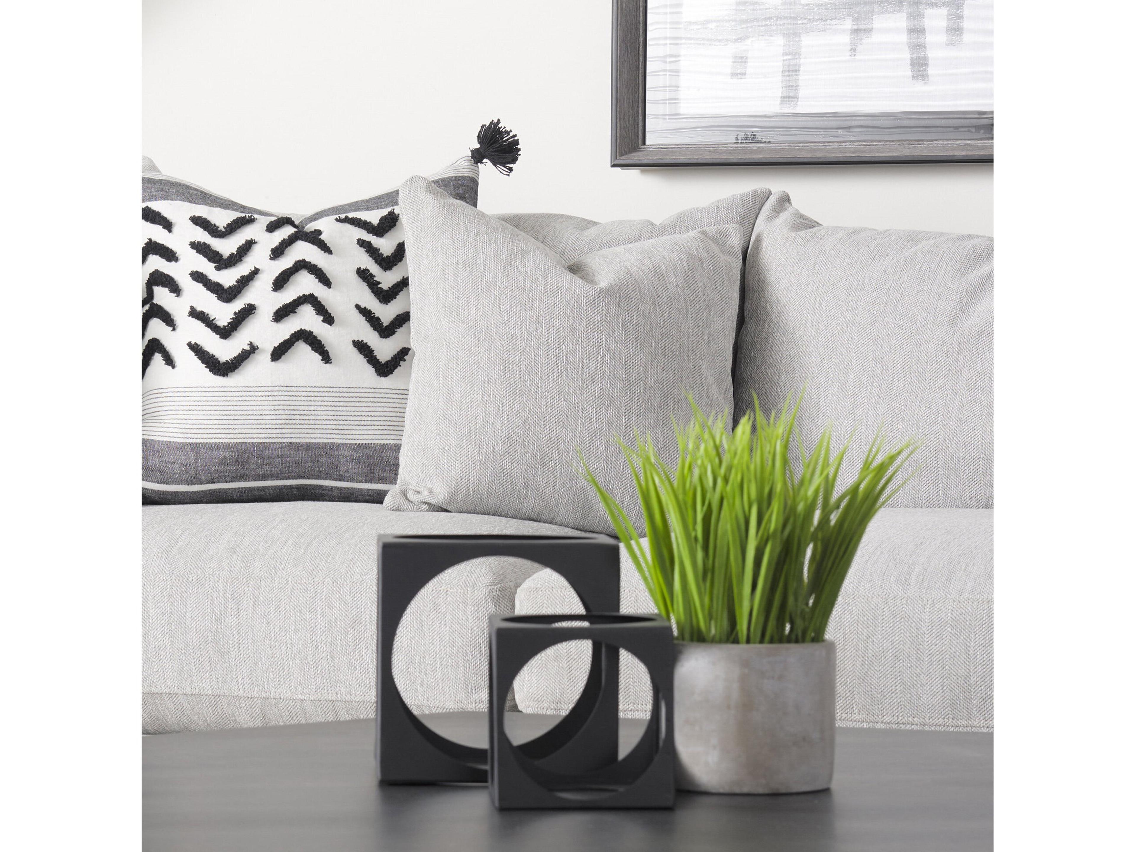 Mercana Valence Light Gray Throw Pillow Sectional Piece