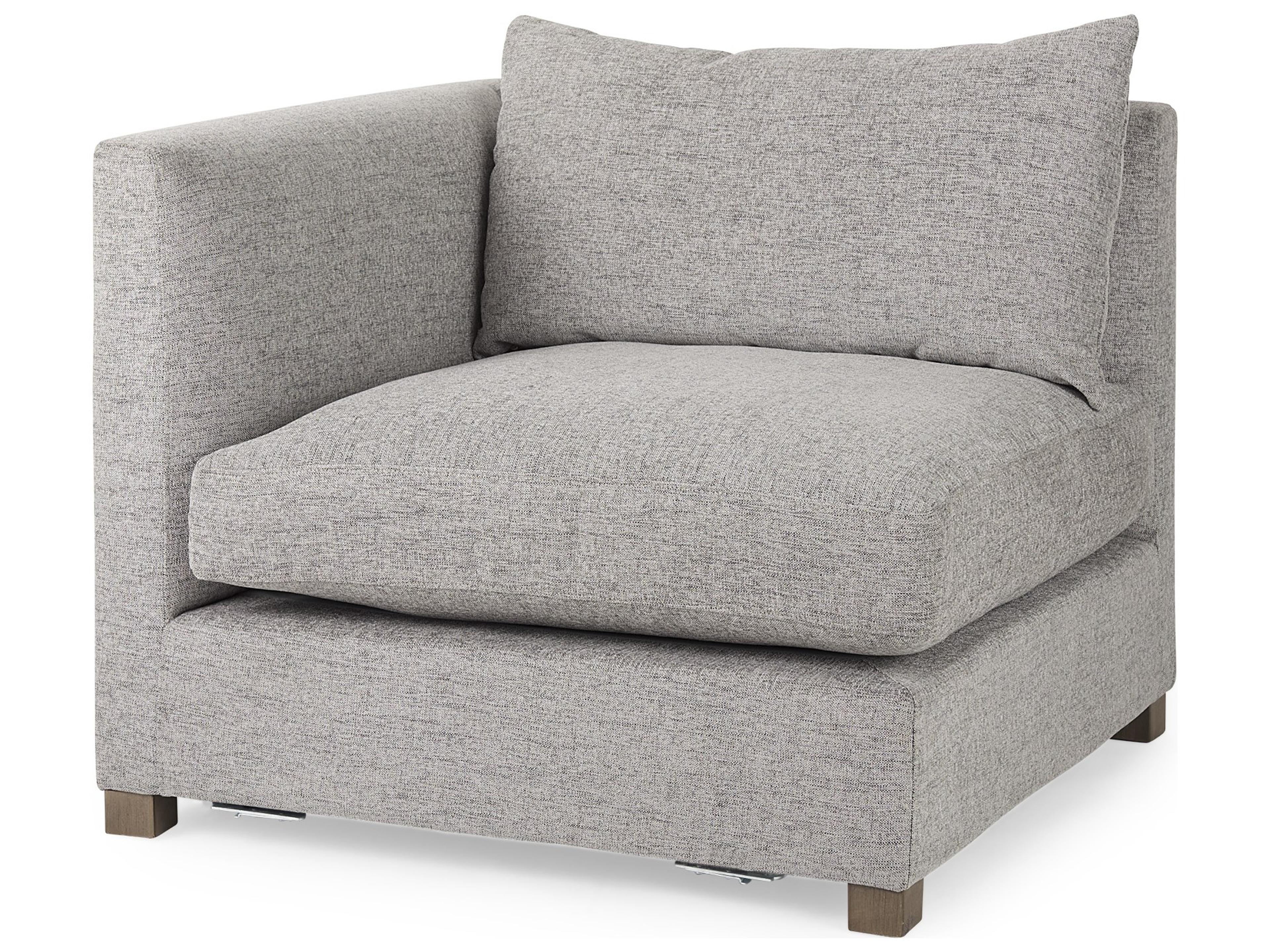 Valence 37.8L x 38.6W x 28.3H Medium Gray Corner Sectional Piece