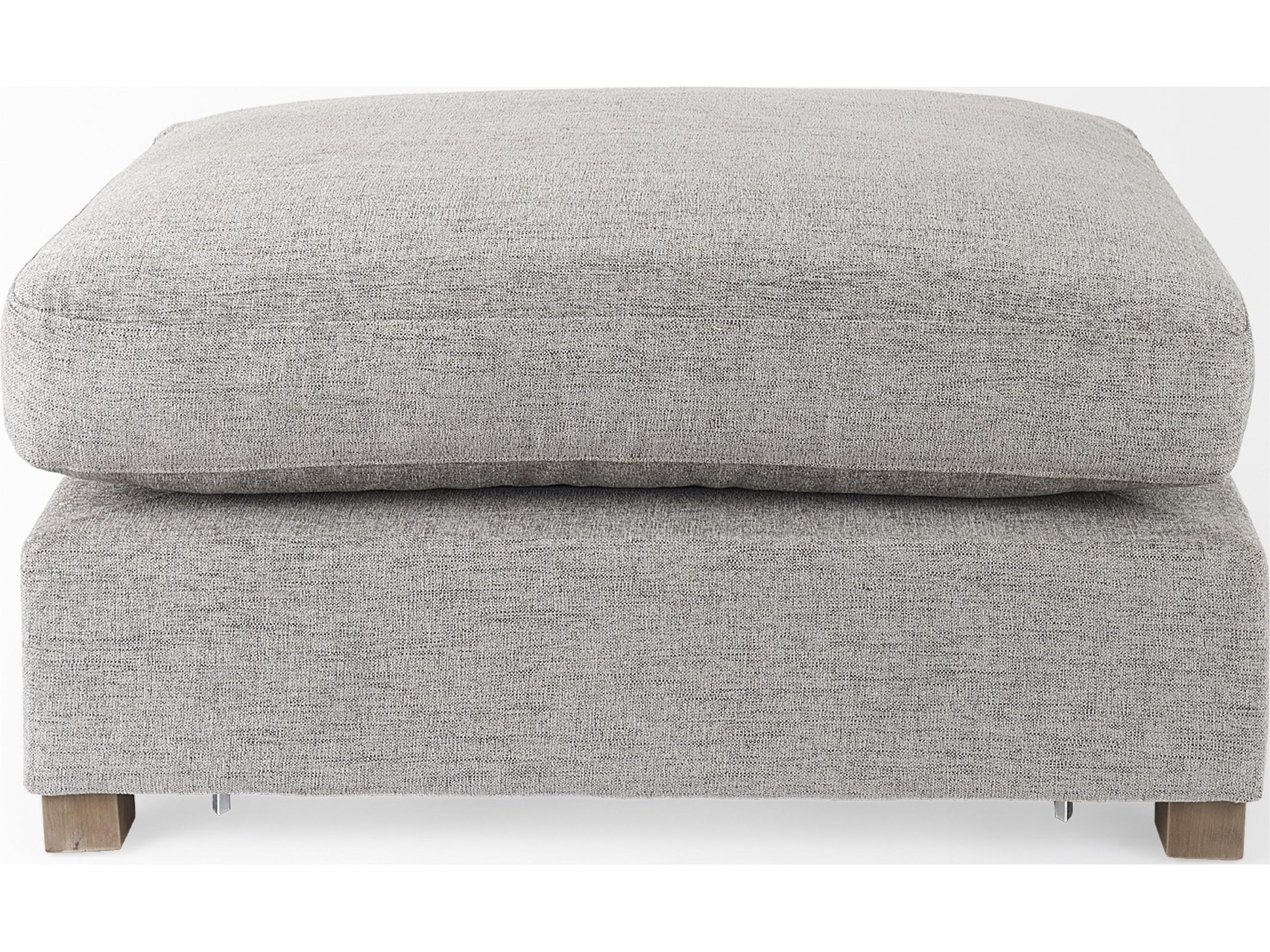 Mercana Valence 38.6L x 26.0W x 17.7H Medium Gray 2/3 Ottoman Sectional Piece