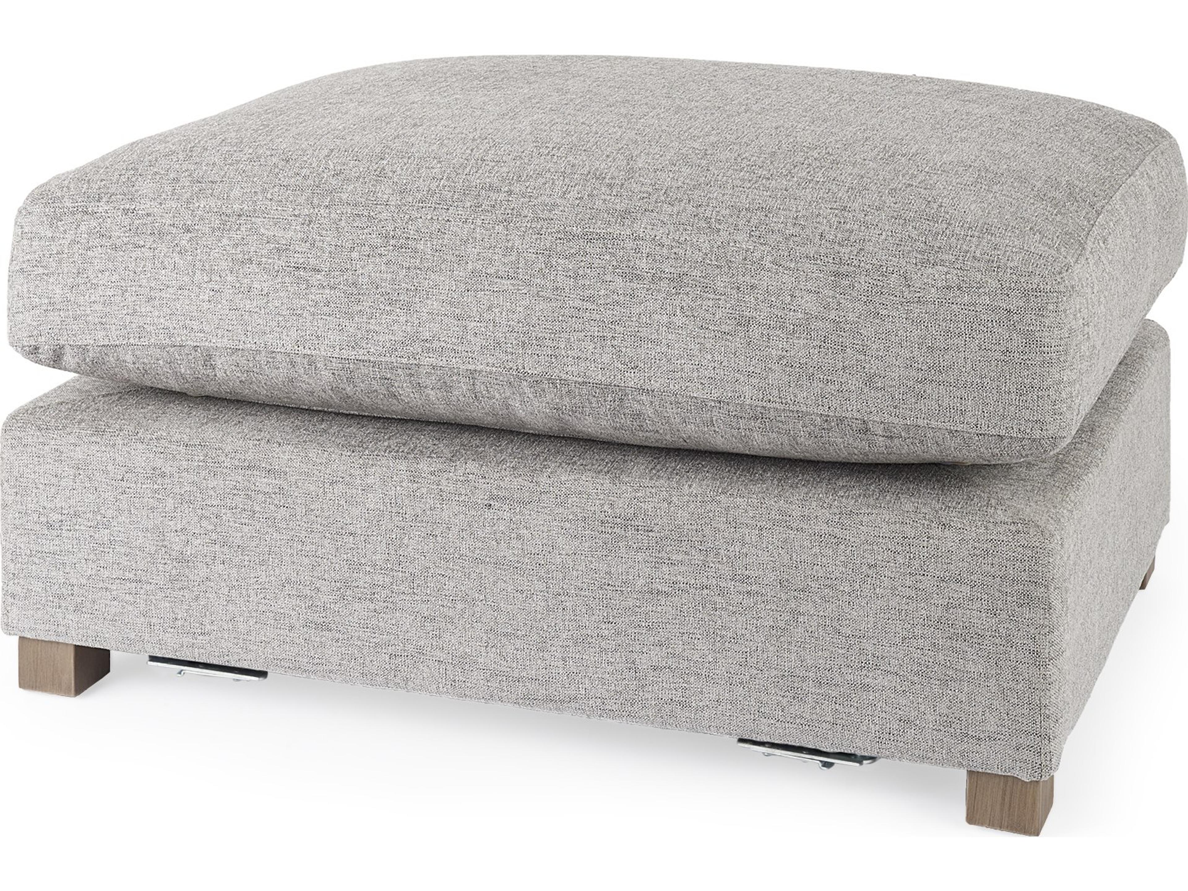 Valence 38.6L x 26.0W x 17.7H Medium Gray 2/3 Ottoman Sectional Piece