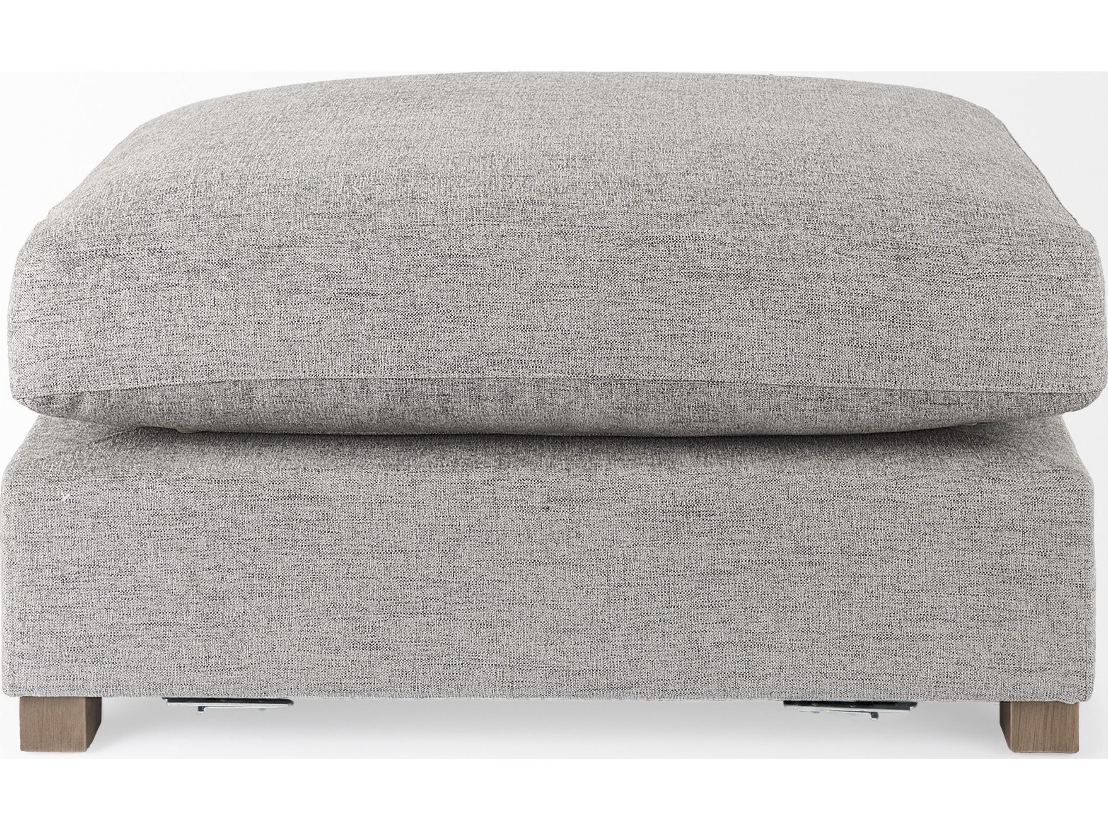 Mercana Valence 38.6L x 26.0W x 17.7H Medium Gray 2/3 Ottoman Sectional Piece