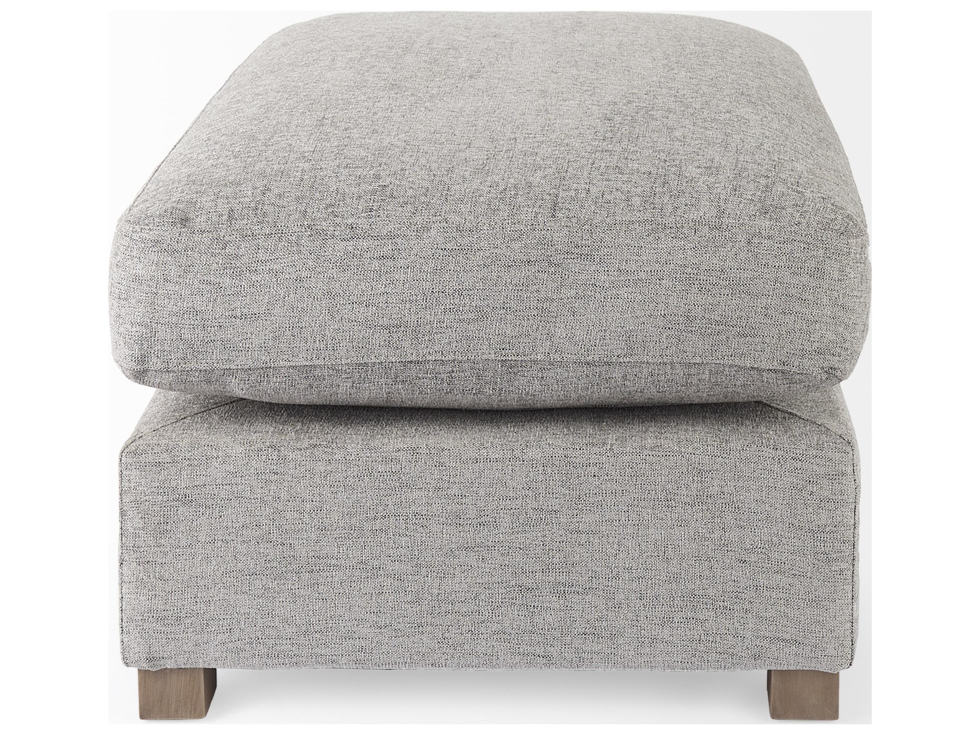 Mercana Valence 38.6L x 26.0W x 17.7H Medium Gray 2/3 Ottoman Sectional Piece