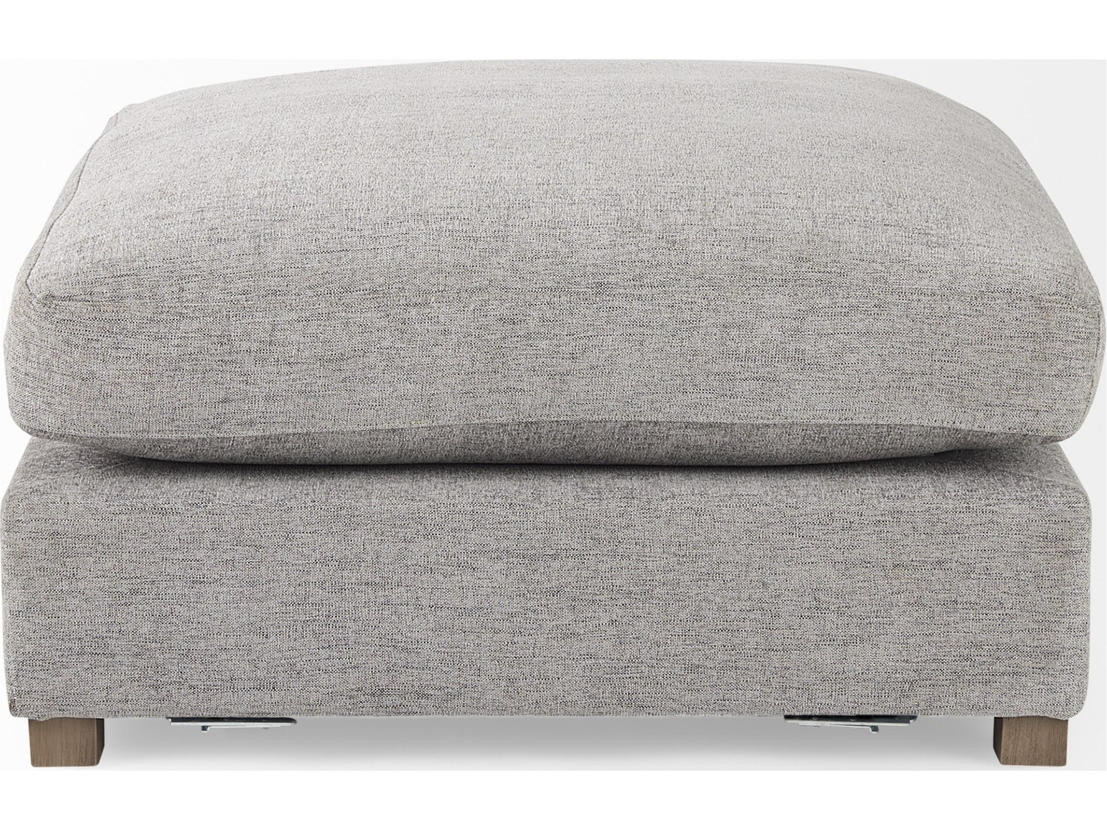 Mercana Valence 38.6L x 38.6W x 17.7H Medium Gray Full Size Ottoman Sectional Piece