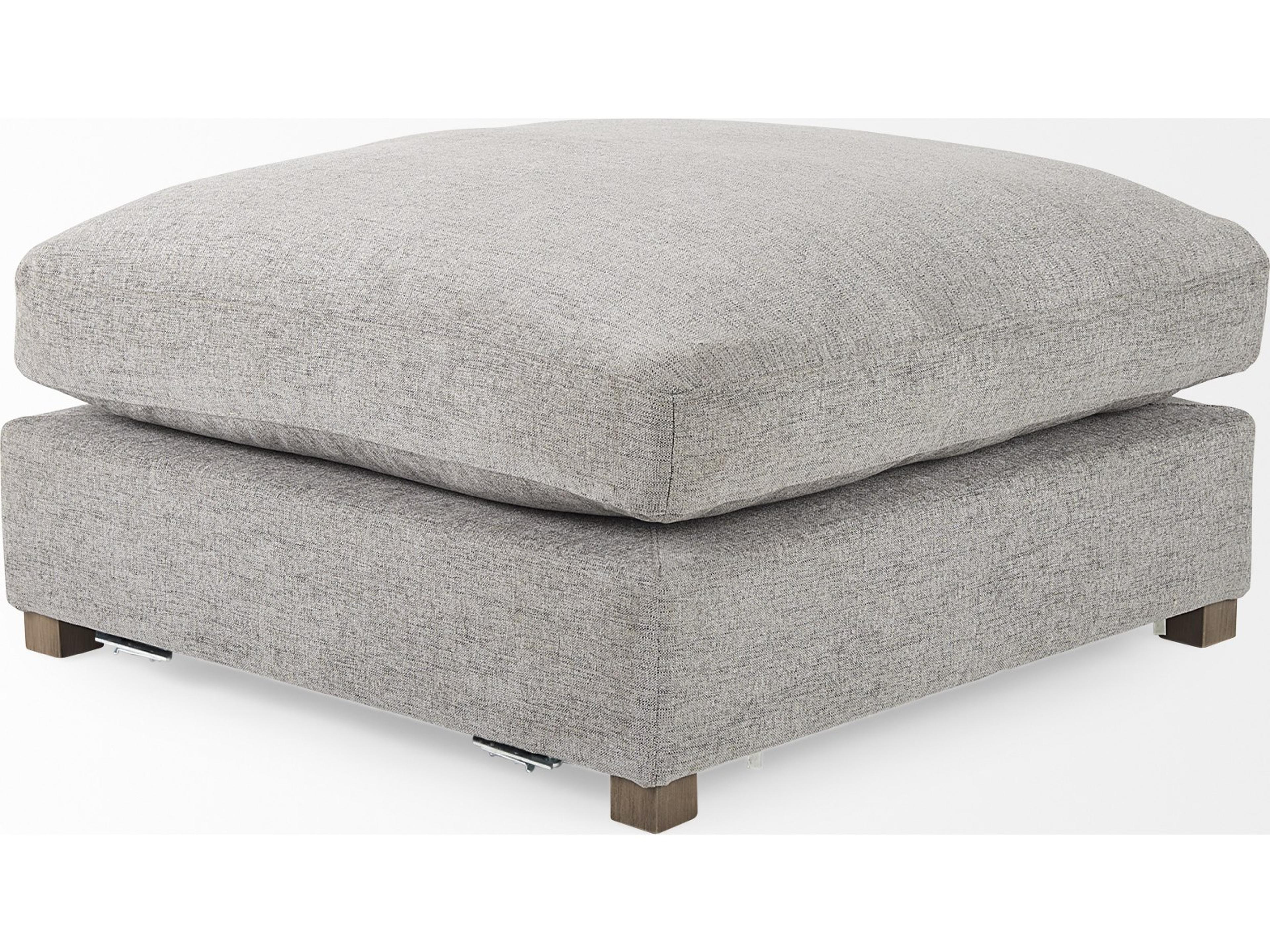 Mercana Valence 38.6L x 38.6W x 17.7H Medium Gray Full Size Ottoman Sectional Piece