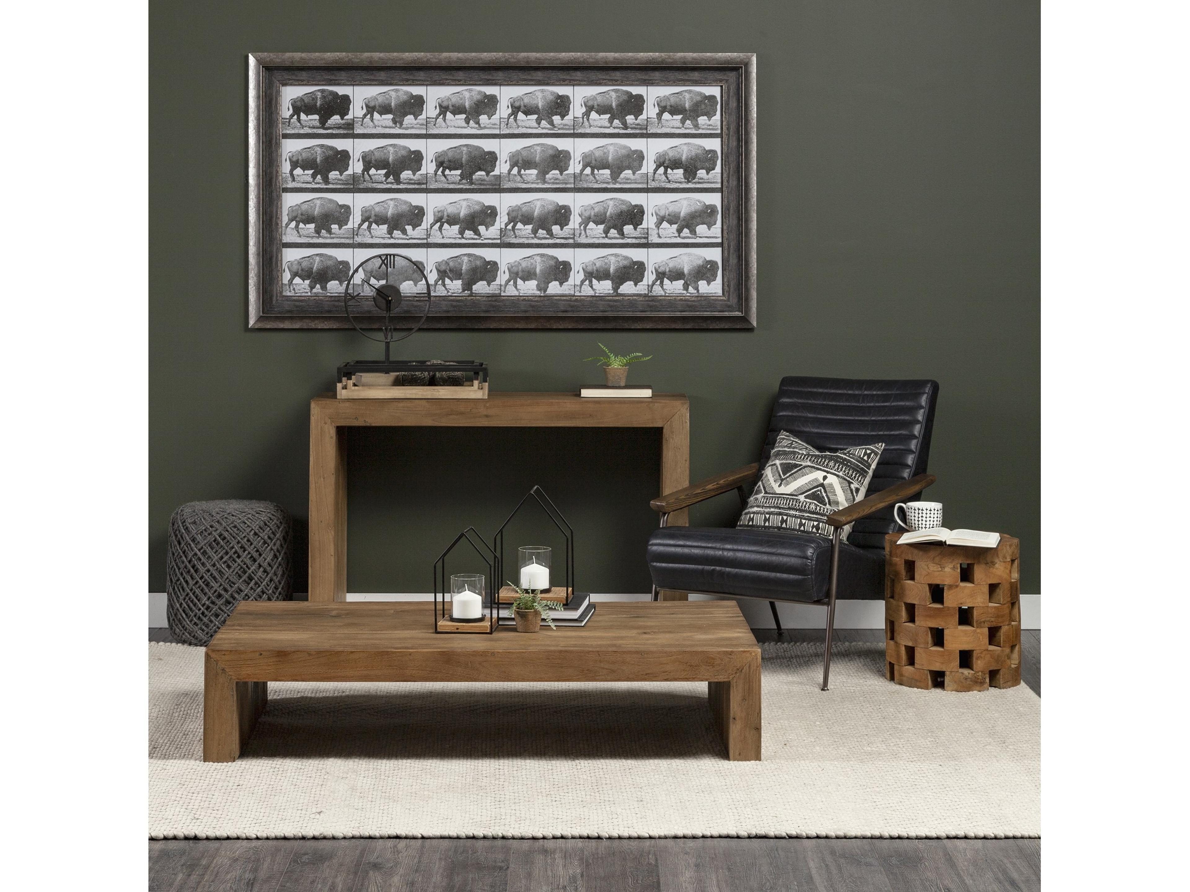 Mercana Grosjean Black Leather Wrap Metal Frame Accent Chair