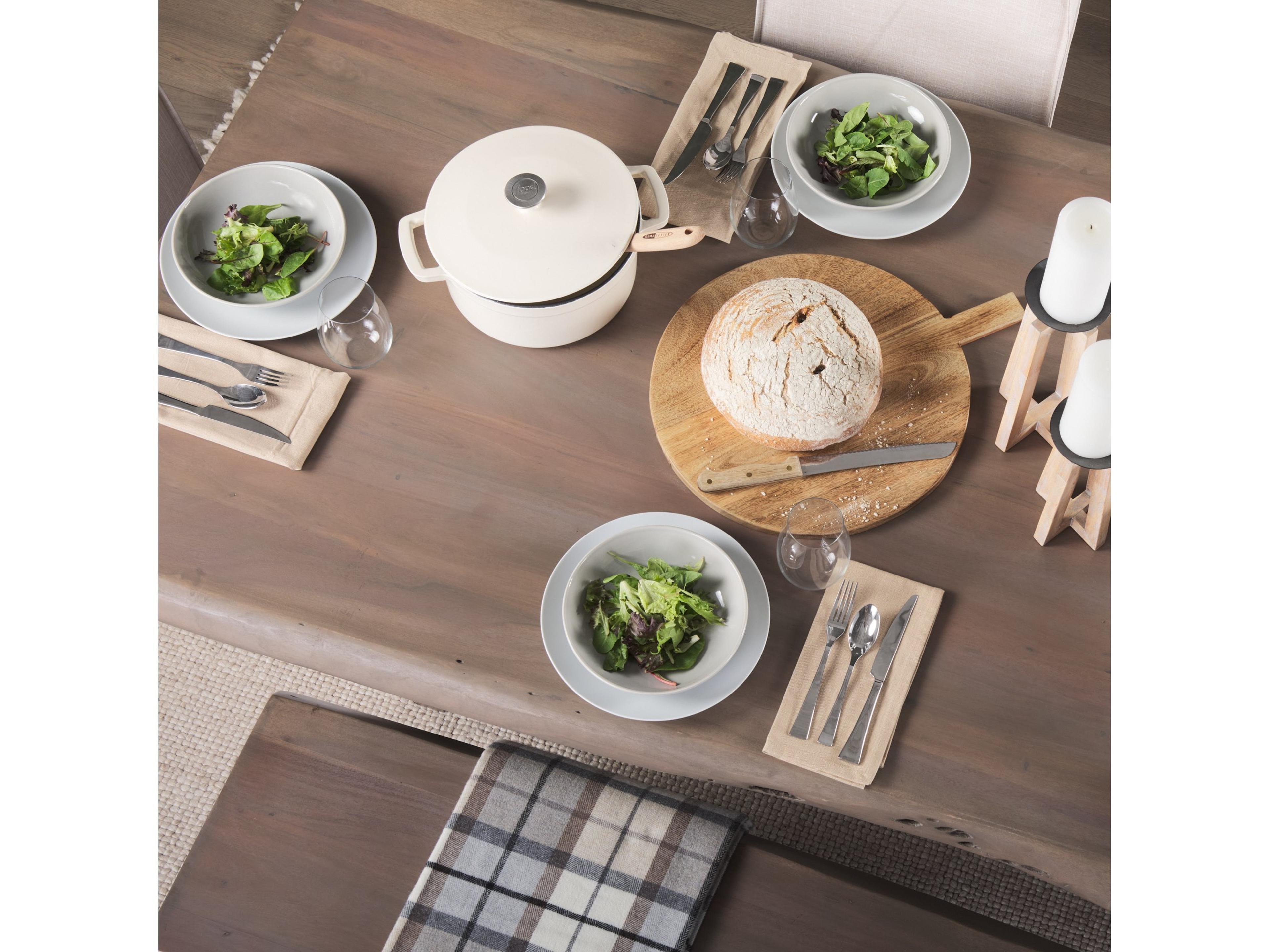 Mercana Konstantin 94.0 x 40.0 x 30.0 Medium Brown Wood W/ Live Edge Rectangular Dining Table