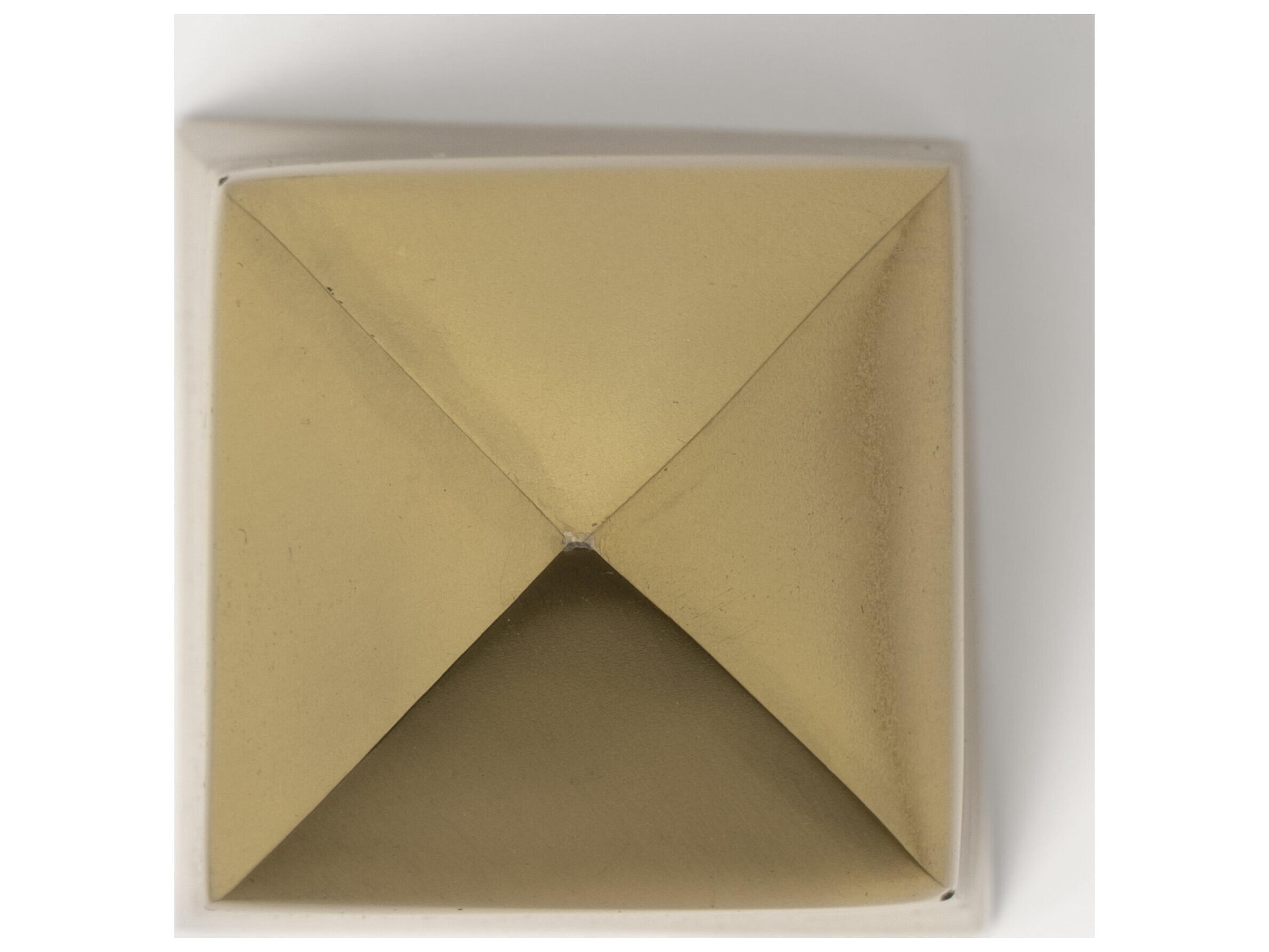 Mercana Giza (Set of 2) 4L x 4W Gold Elongated Pyramids