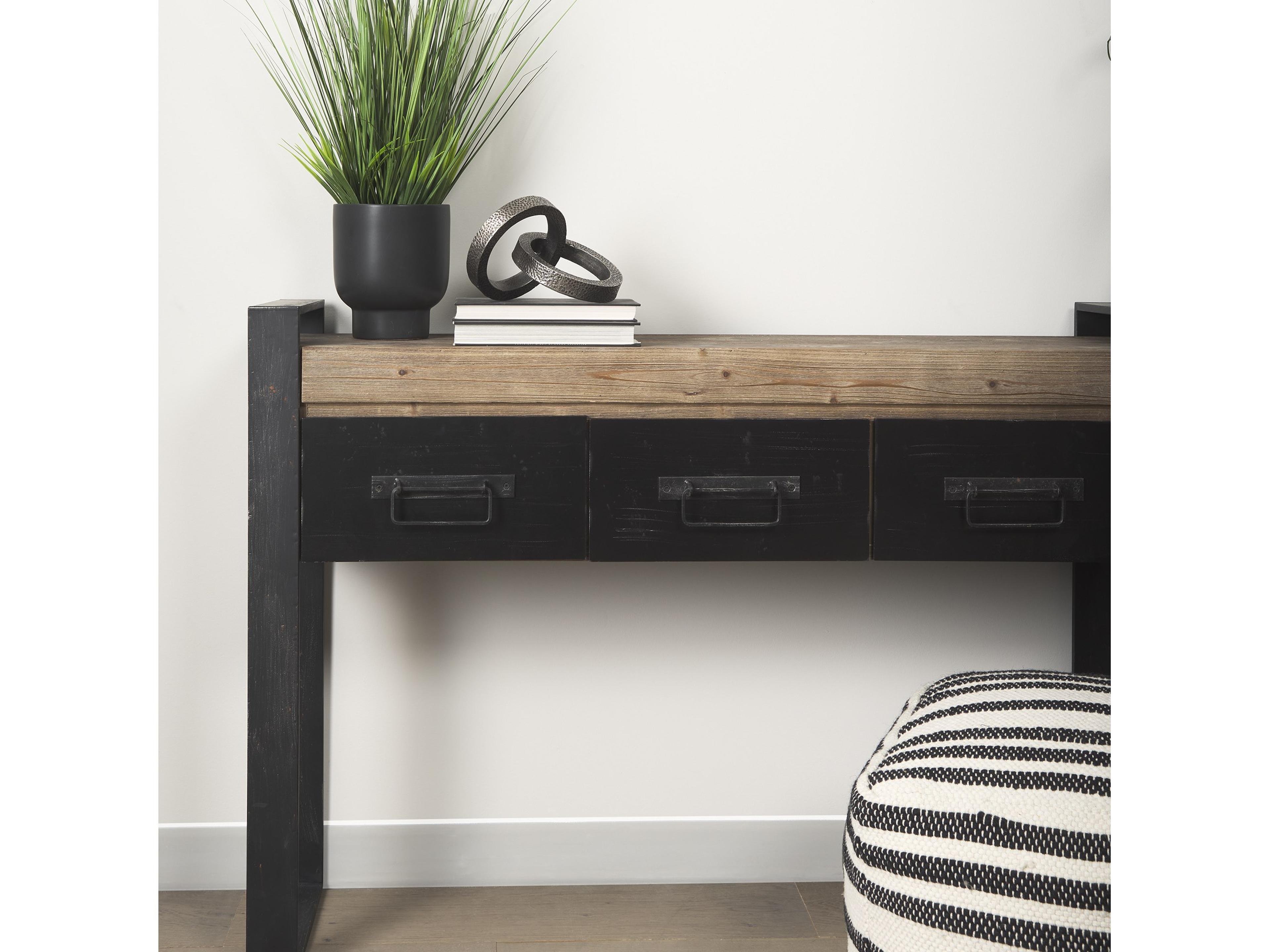 Mercana Rafiki Two Blackened Silver Hammered Finish Metal Conjoined Circles