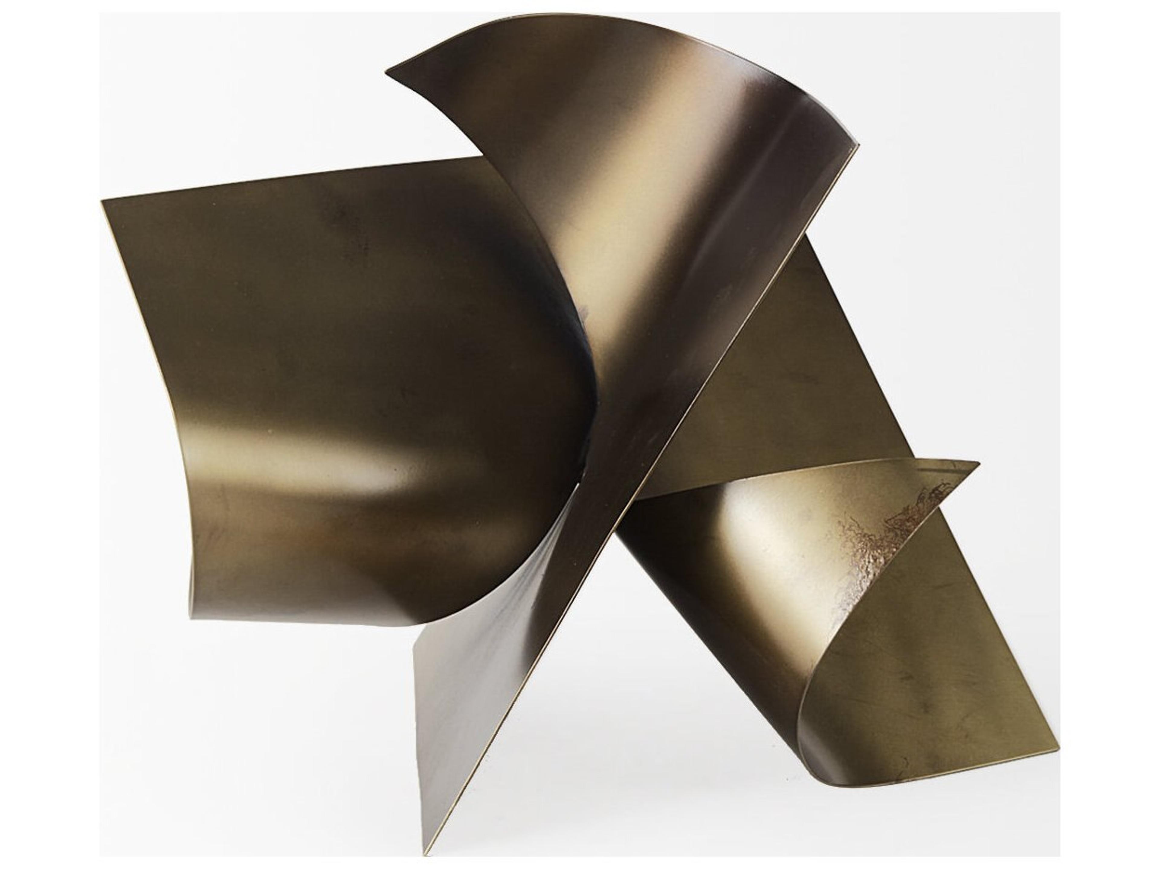 Mercana Francesca Antique Gold Metal Sculptural Decorative Object