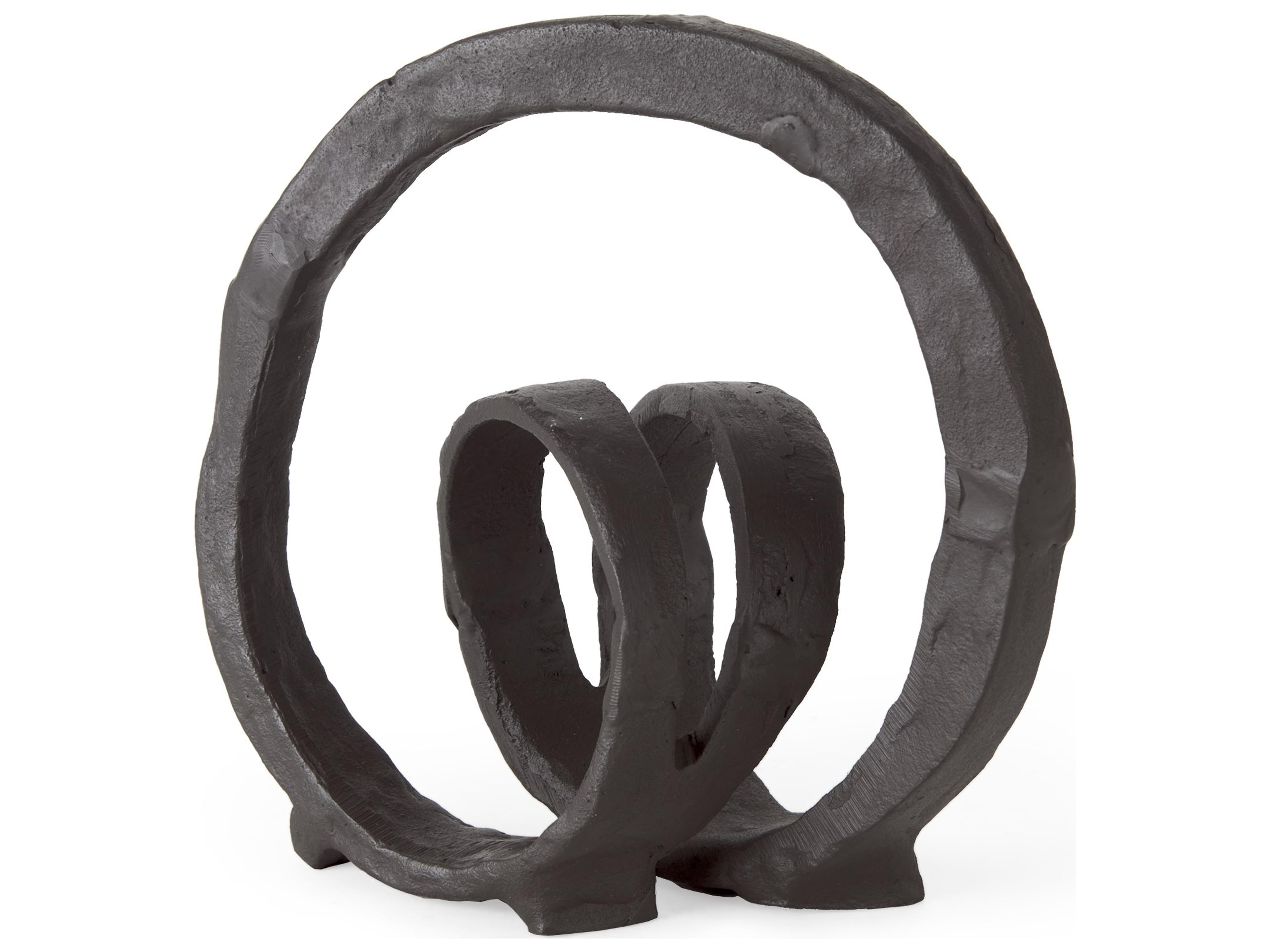 Mercana Stanislaw II Black Metal Infinite Ribbon Sculpture