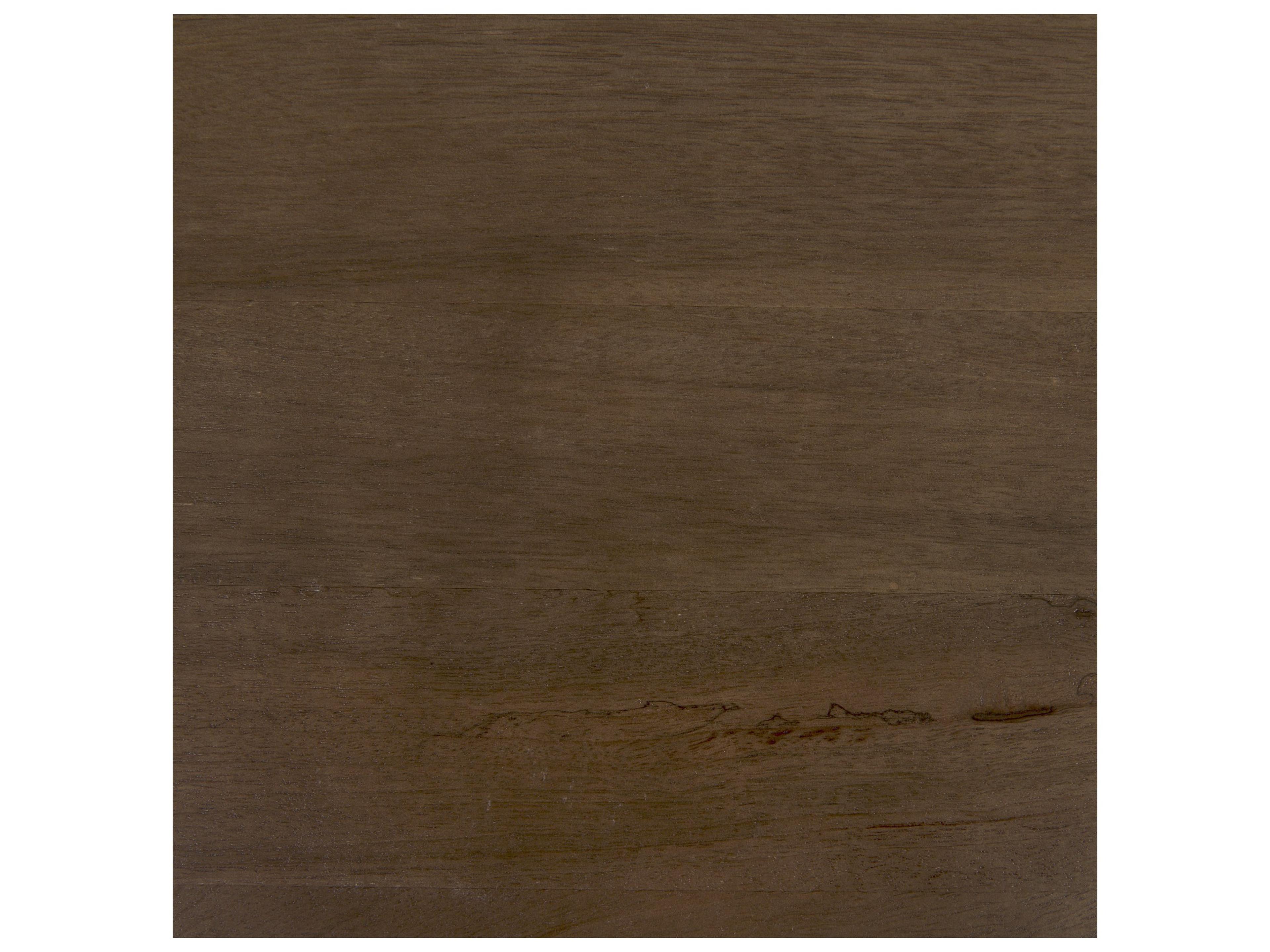 Mercana Faye 50L x 15W x 30H Medium Brown Wood W/Antique Nickel Metal Base Console Table