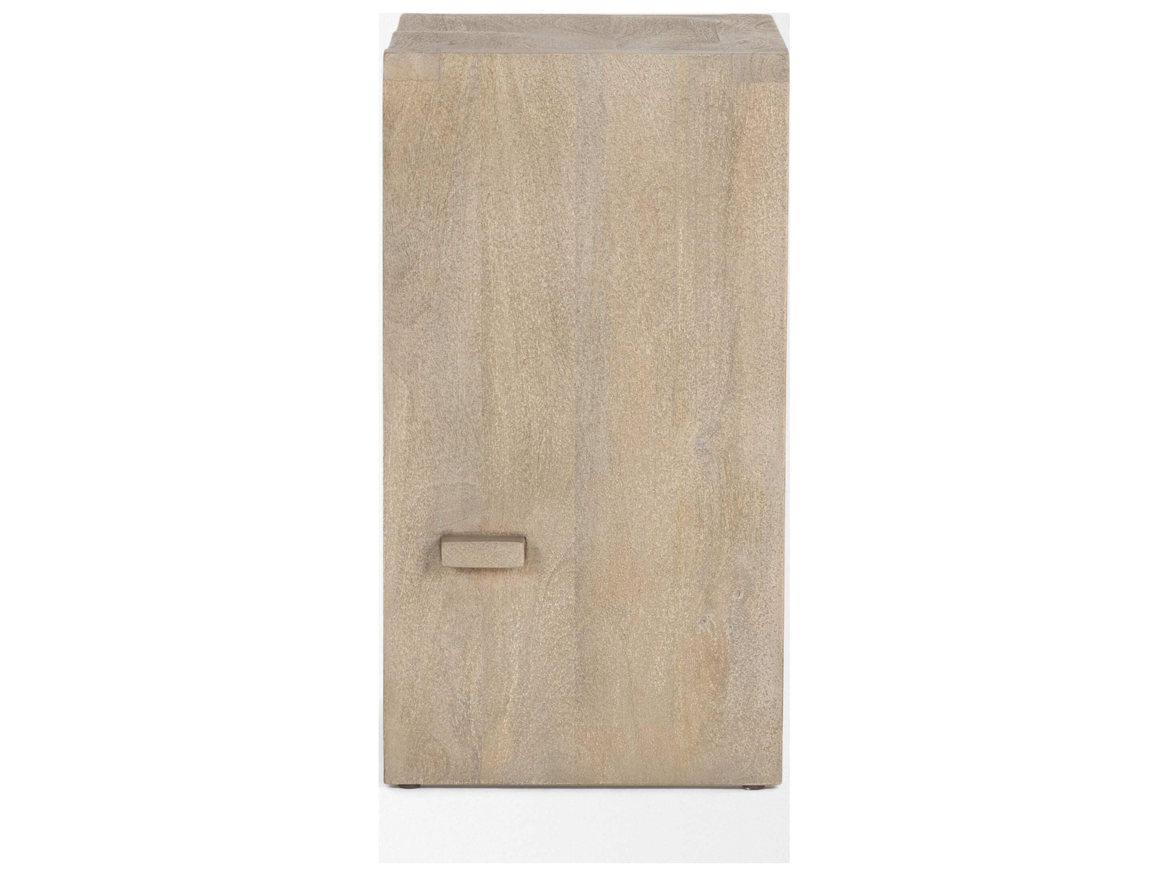 Mercana Aida 26" Seat Height Light Gray Wood Counter Stool