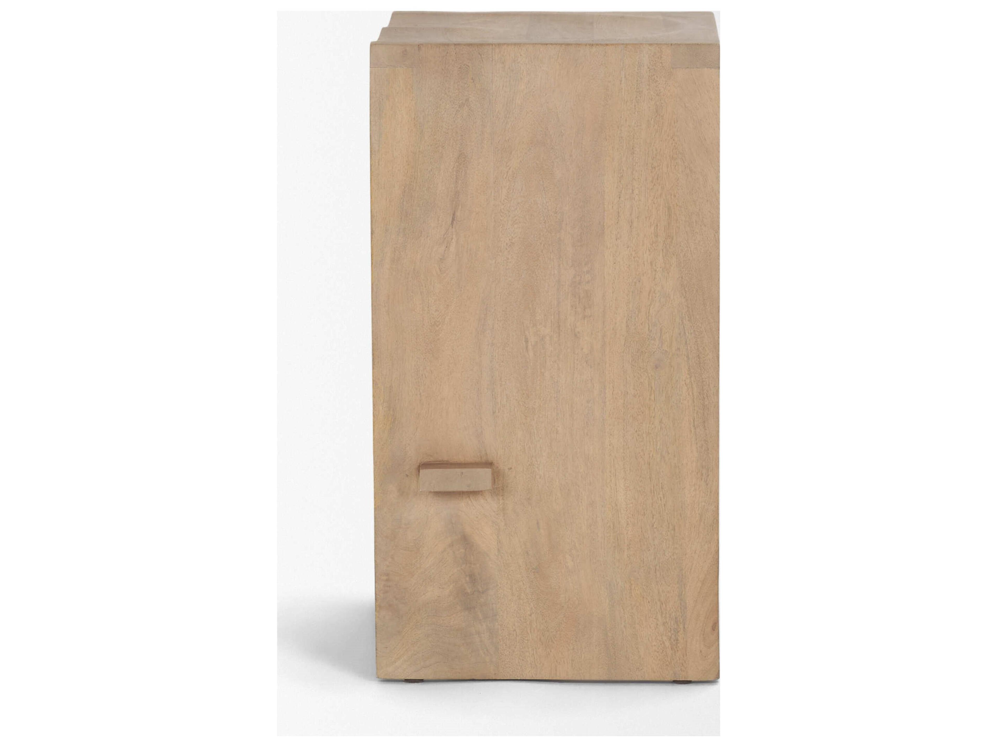 Mercana Aida 26" Seat Height Light Brown Wood Counter Stool