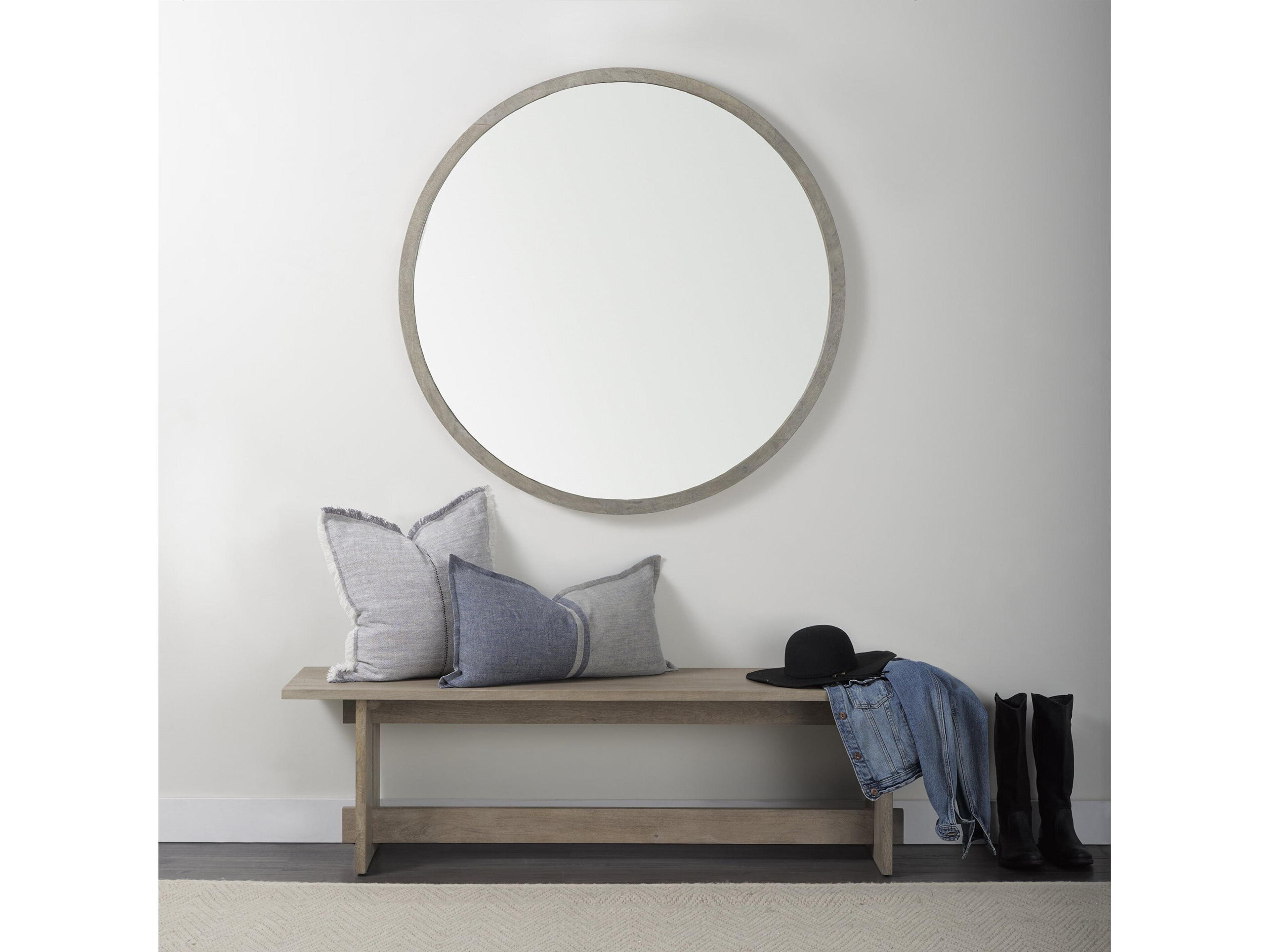 Mercana Aida 18H Light Gray Wood Dining Bench