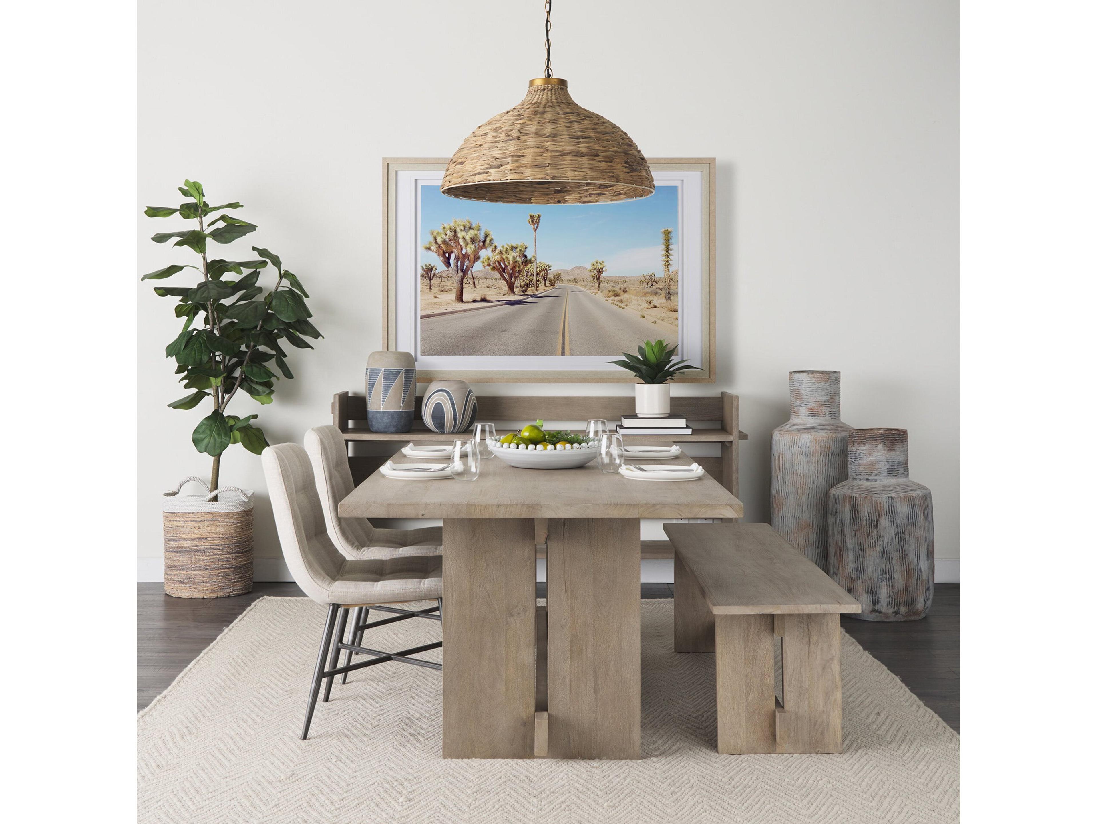 Mercana Aida Light Gray Wood Console Table