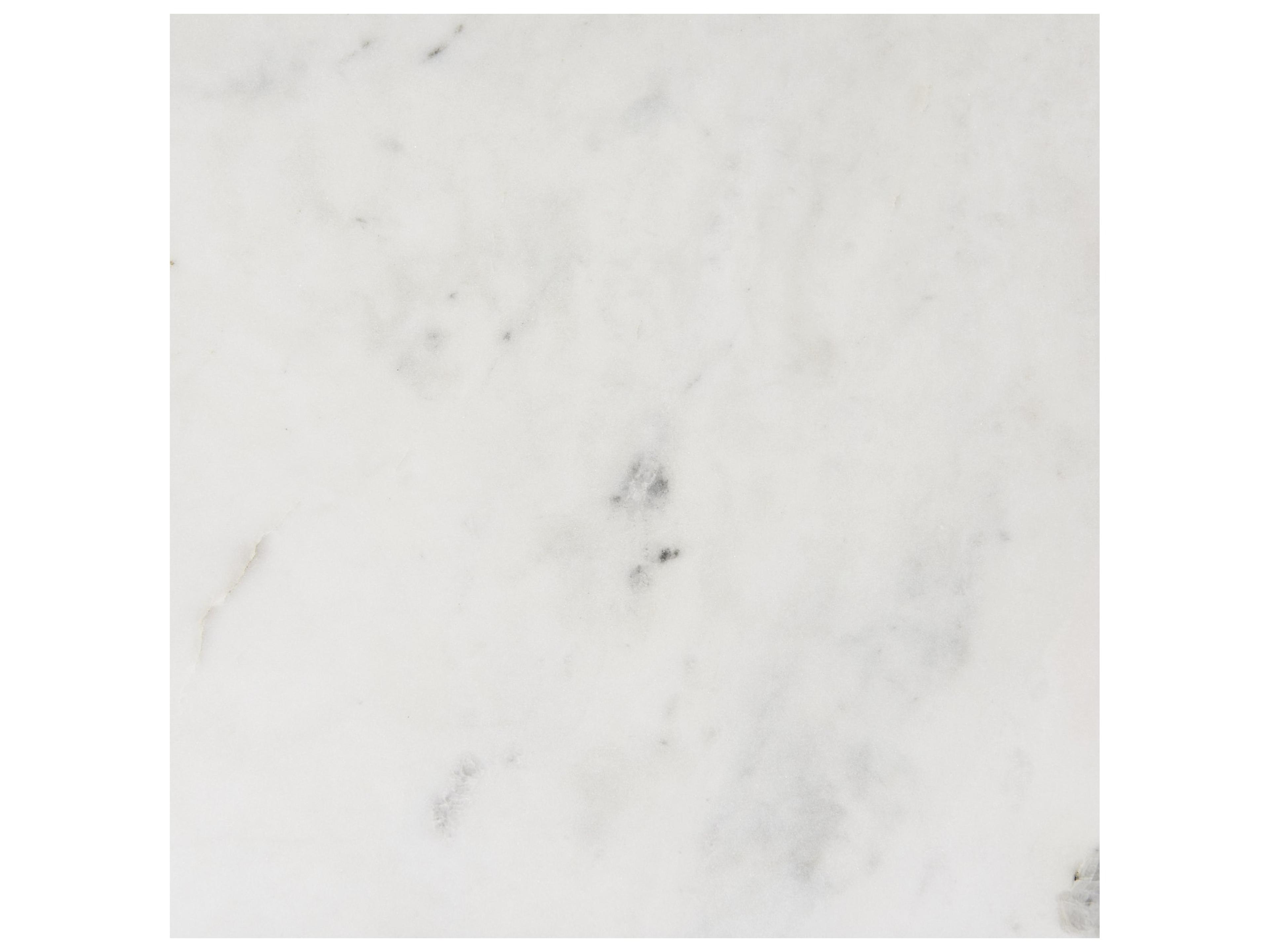 Mercana Divina Black-Brown Wood w/ White Marble Top and Black Metal Base Accent Cabinet