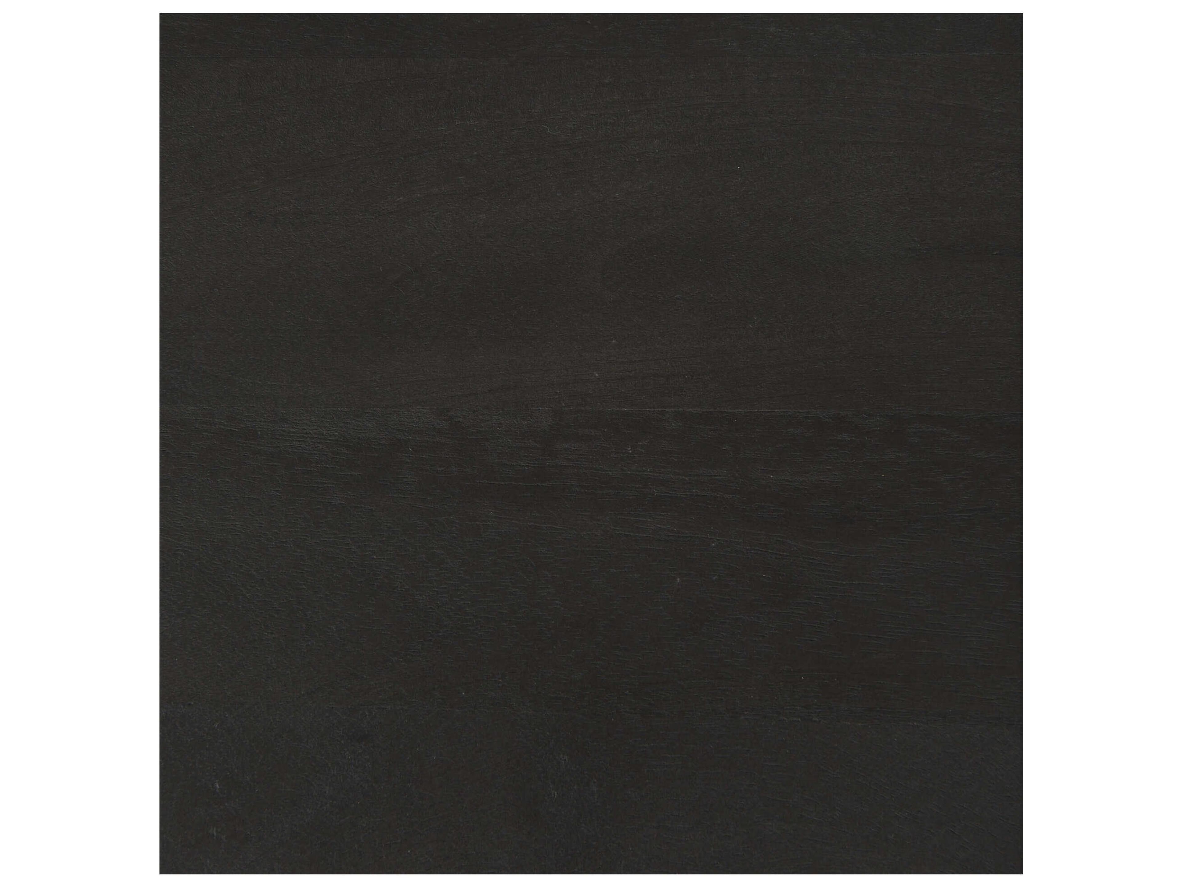 Mercana Arelius 20L x 18W x 26H Black-Brown Wood W/ Black Metal Frame End/Side Table