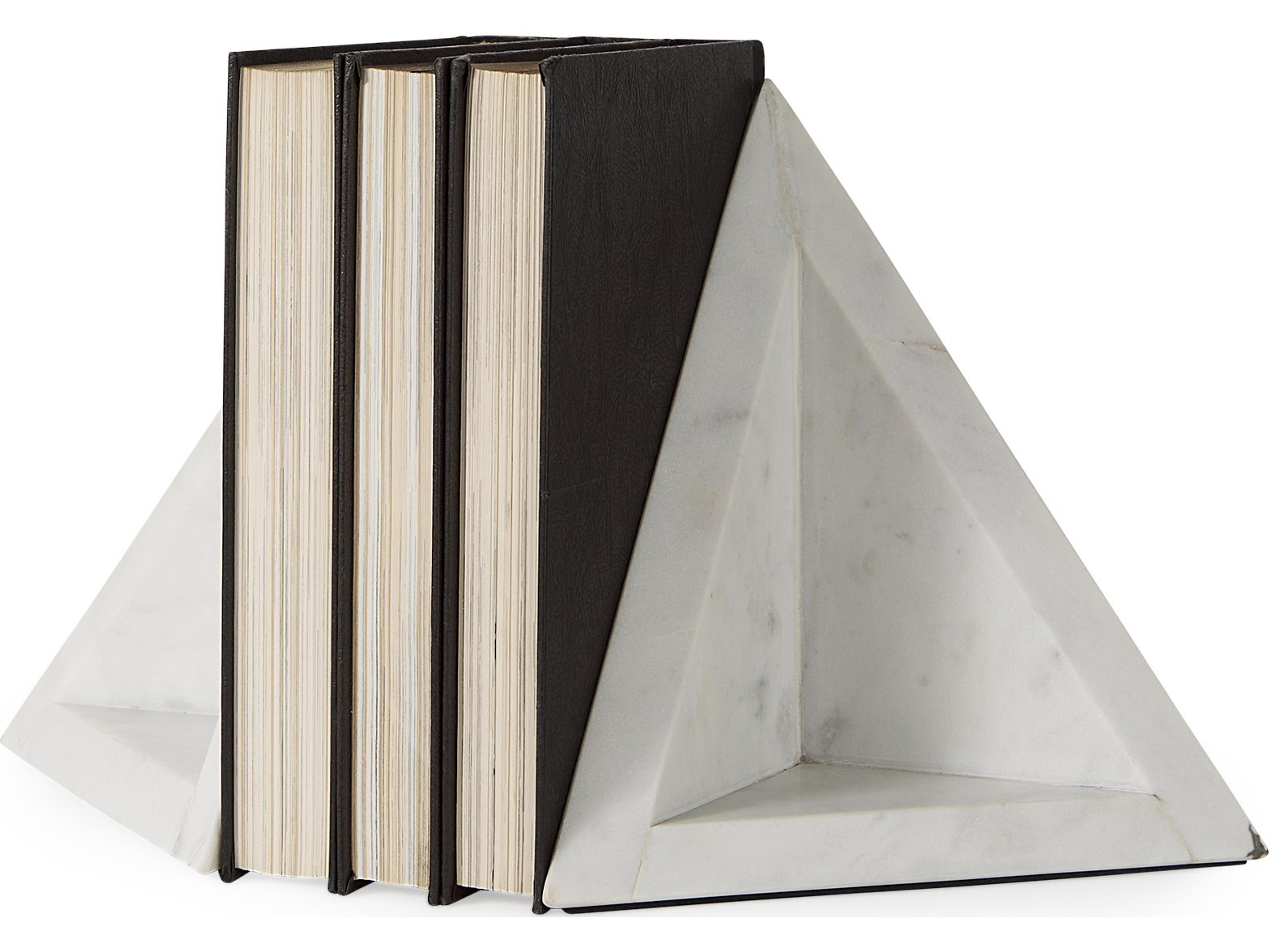 Sophia 8.0"L x 6.0"W x 7.0"H Marble Set Of Two Bookends
